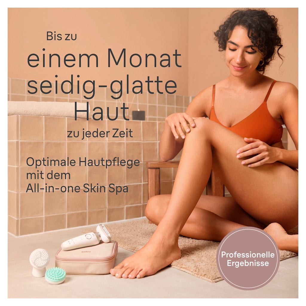 Braun Epilierer »Silk-épil Flex SkinSpa 9 9-681«, All-In-One Set, FaceSpa-Epilierer & Mini-Rasierer für das Gesicht