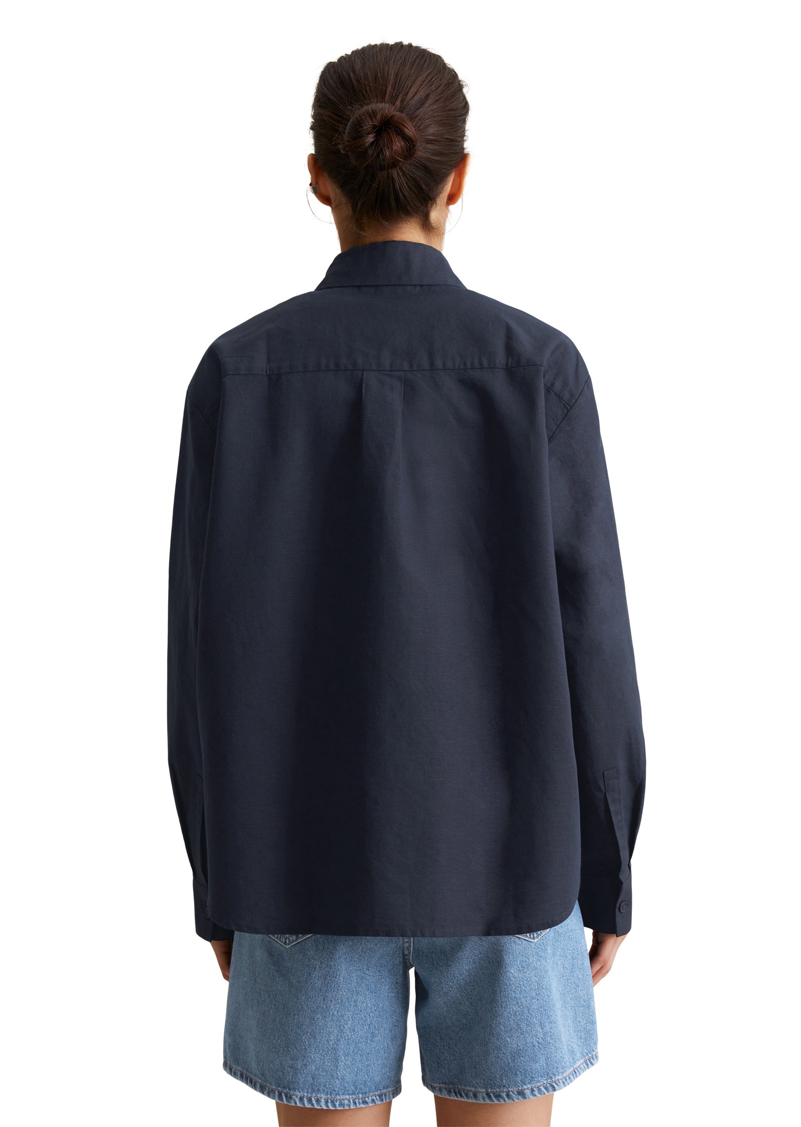 Marc O'Polo DENIM Langarmbluse »aus Leinen-Baumwolle-Mix«