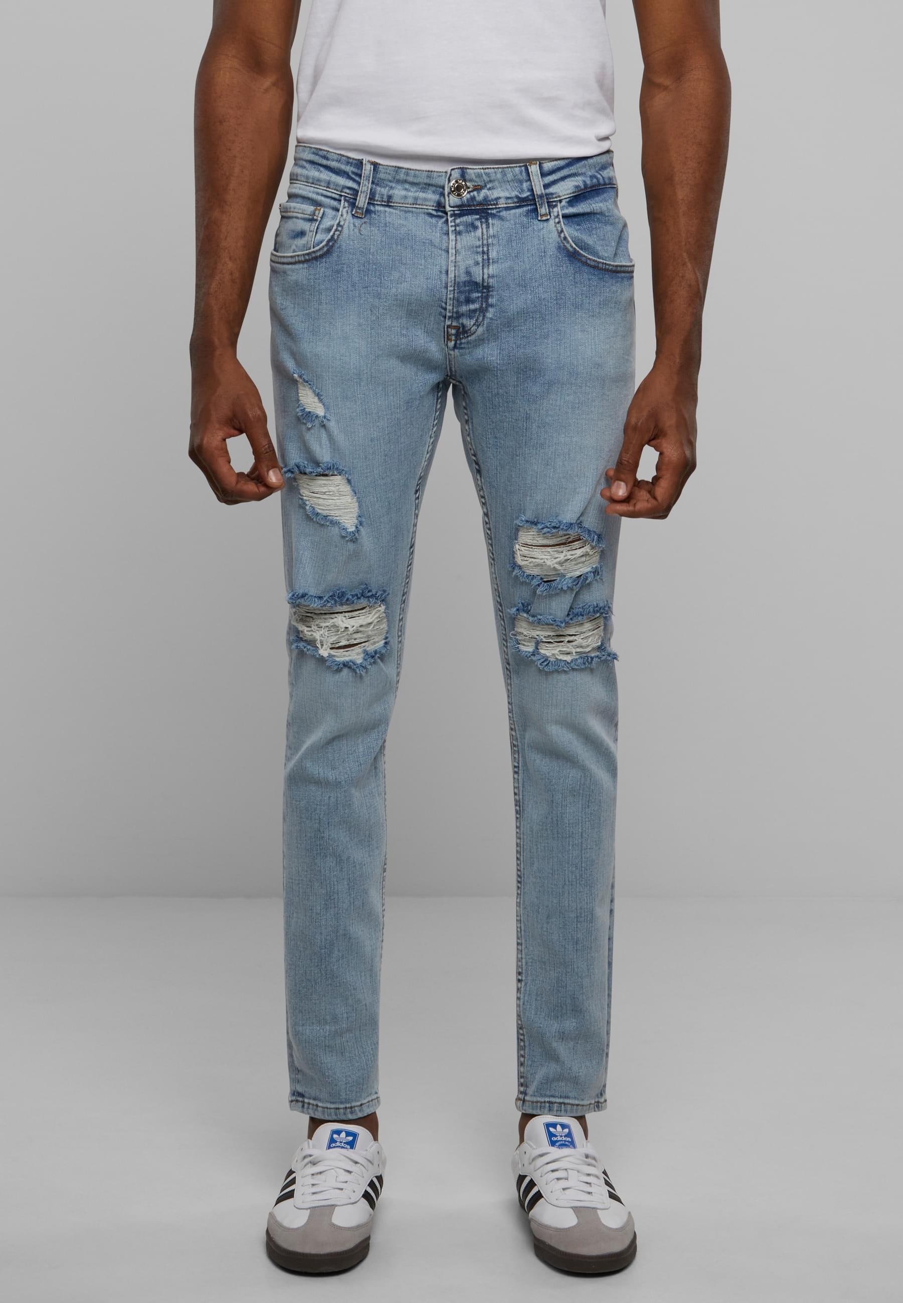 2Y Studios Bequeme Jeans »2Y Studios Herren 2Y Destroyed Skinny Fit Jeans«