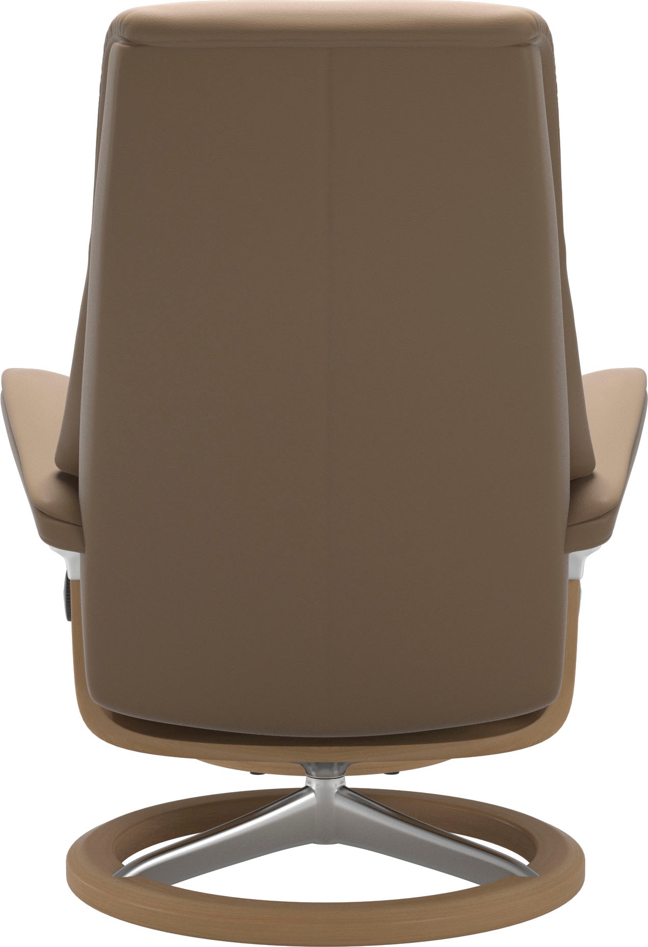 Stressless® Relaxsessel »View«, (Set, Relaxsessel mit Hocker), mit Signature Base, Größe M,Gestell Eiche