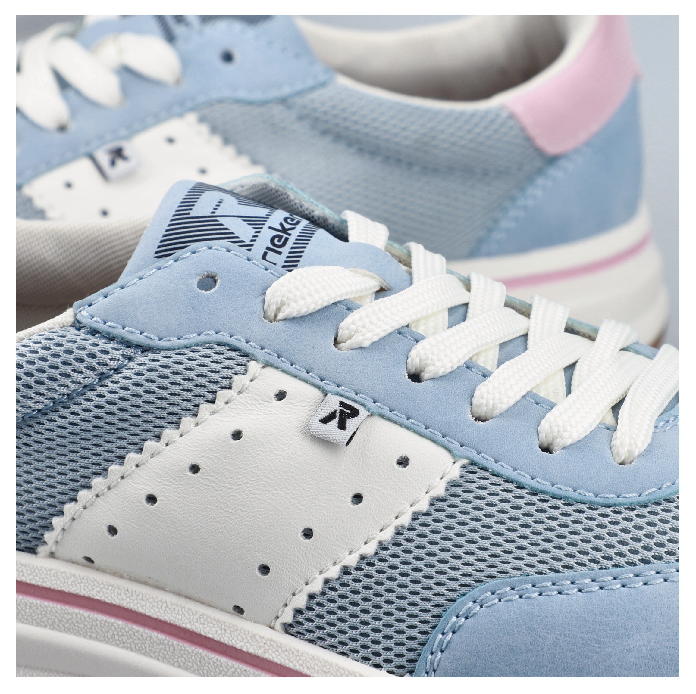 Thumbnail - Rieker Sneaker Schnürschuh, Halbschuh, Freizeitsneaker mit Kontrastbesätze