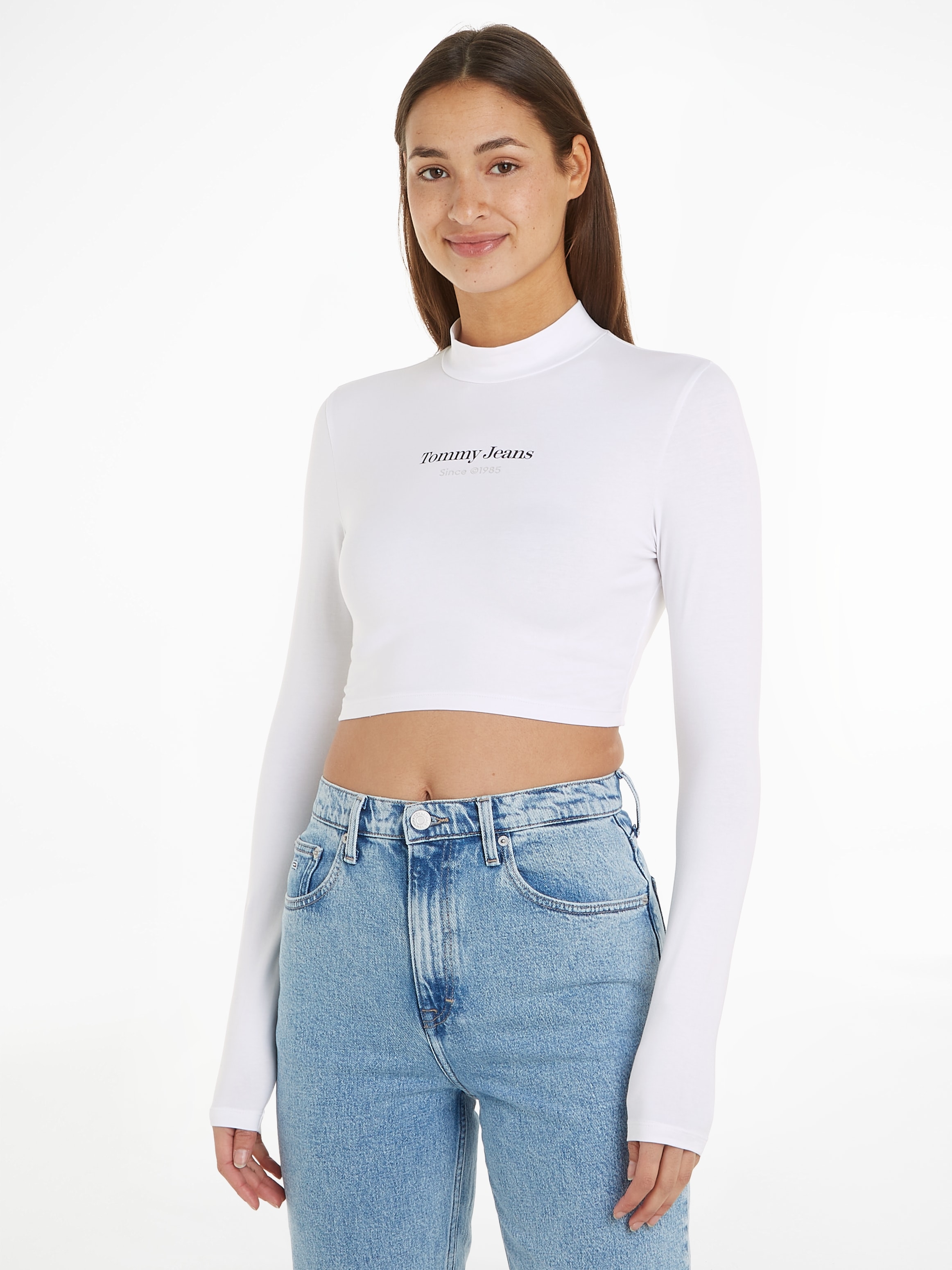 Tommy Jeans Stehkragenshirt SP mit 1+ LOGO SLIM Logoschriftzug kaufen für MOCK«, CRP ESS BAUR »TJW 