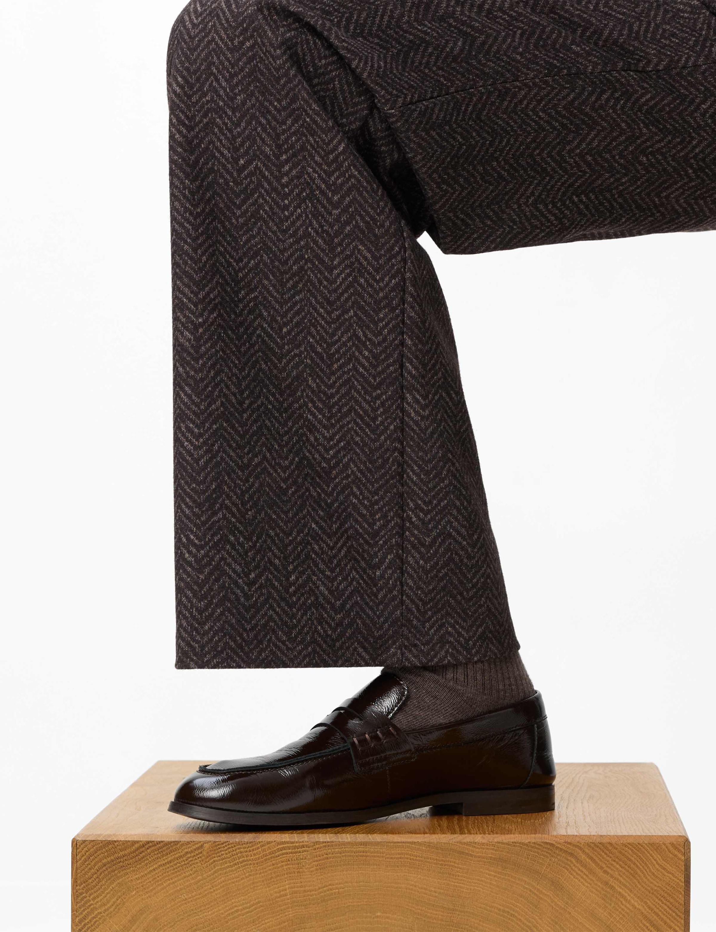 Brax 5-Pocket-Hose »Style MAINE«  Wool Look: Palazzohose im Wide Leg