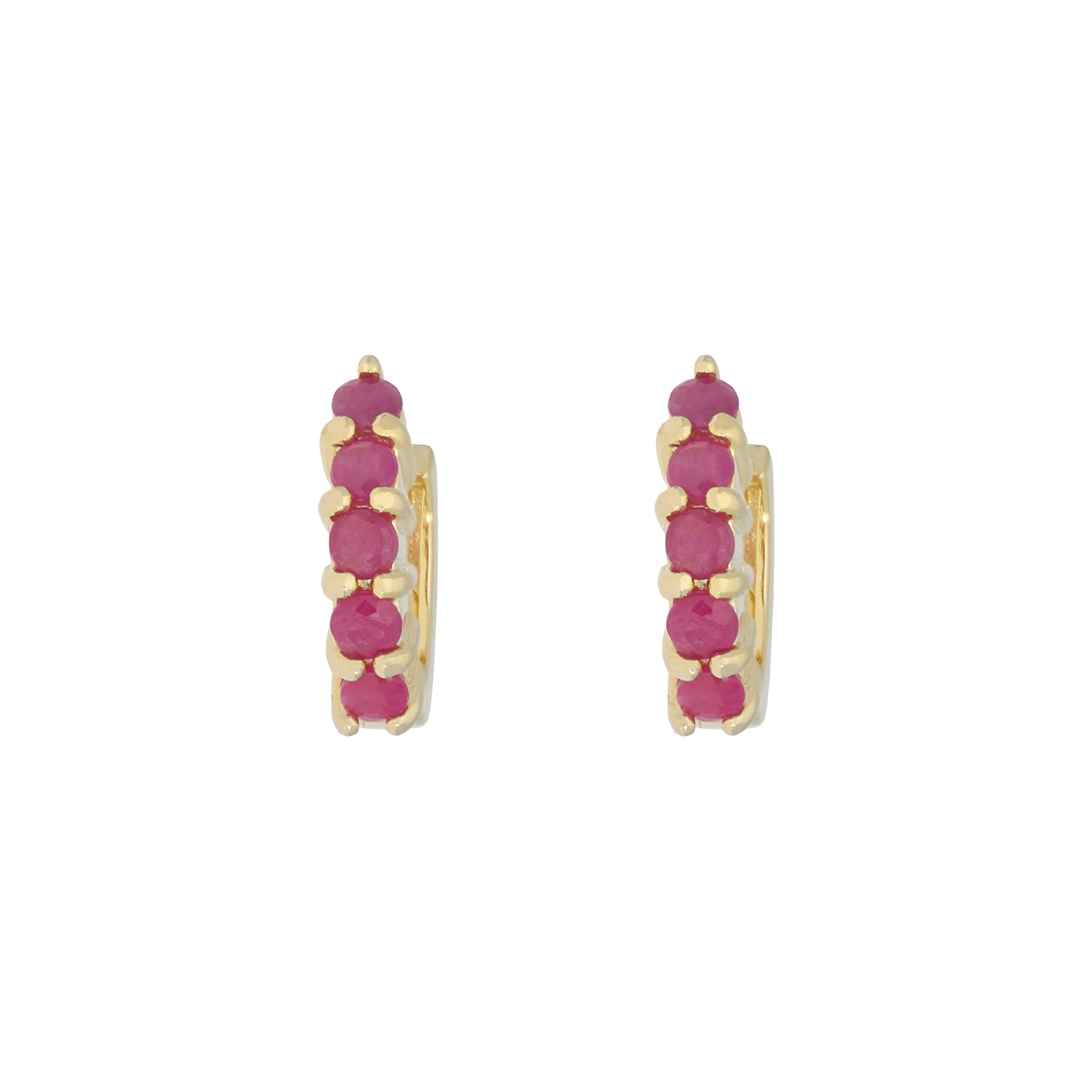 Vivance Paar Creolen »stylish rubies«