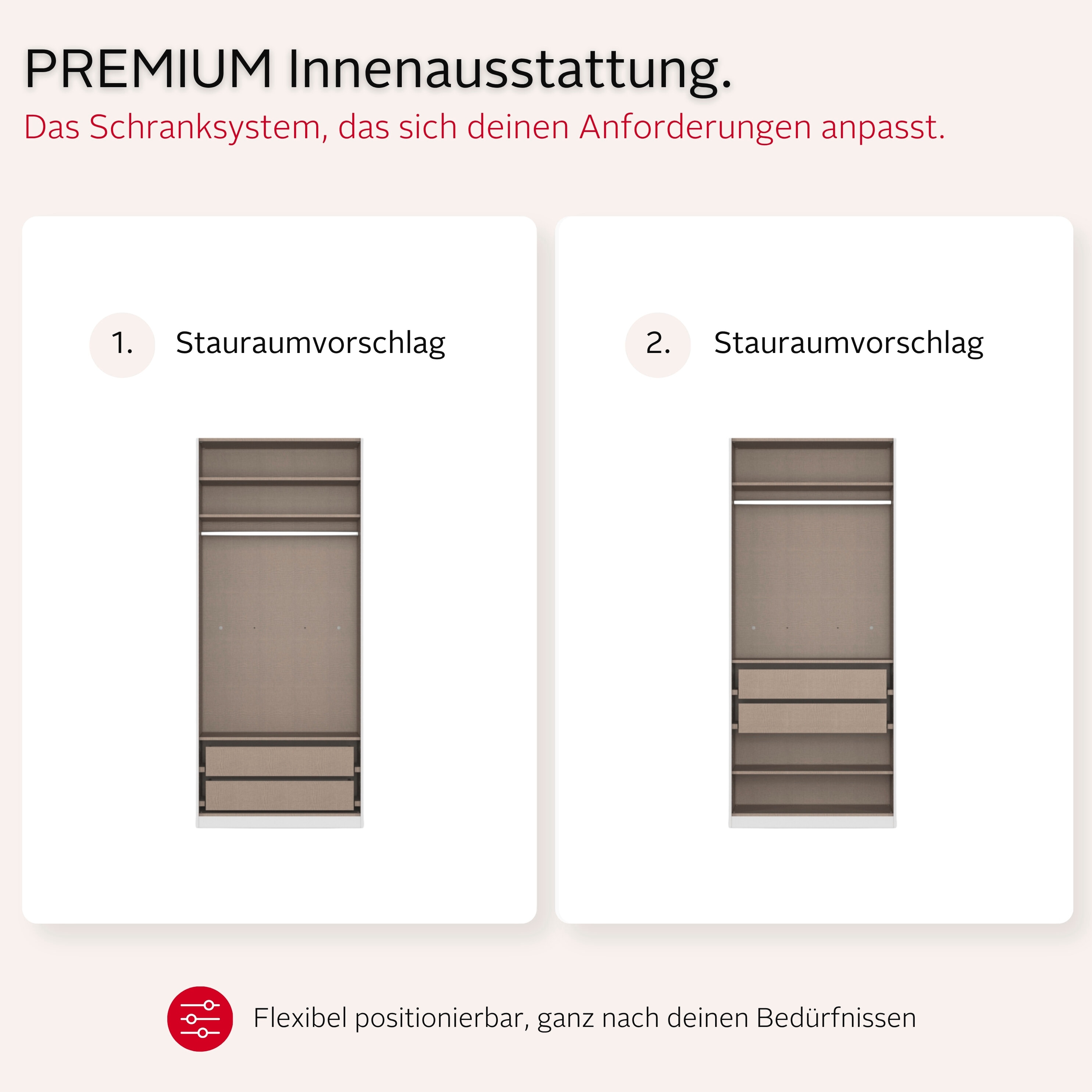 OTTO home Kleiderschrank "Schrank Möbel Schlafzimmer Garderobe Kinderzimmer WELTNEUHEIT NYLLA" PATENTIERTES SCHNELLMONTAGESYSTEM schwarzer Griff MADE IN GERMANY