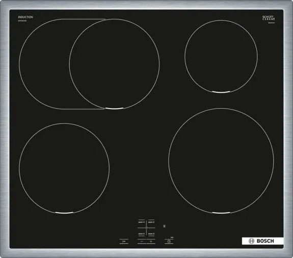 BOSCH Flex-Induktions-Herd-Set »HND415LS61«, mit Teleskopauszug nachrüstbar