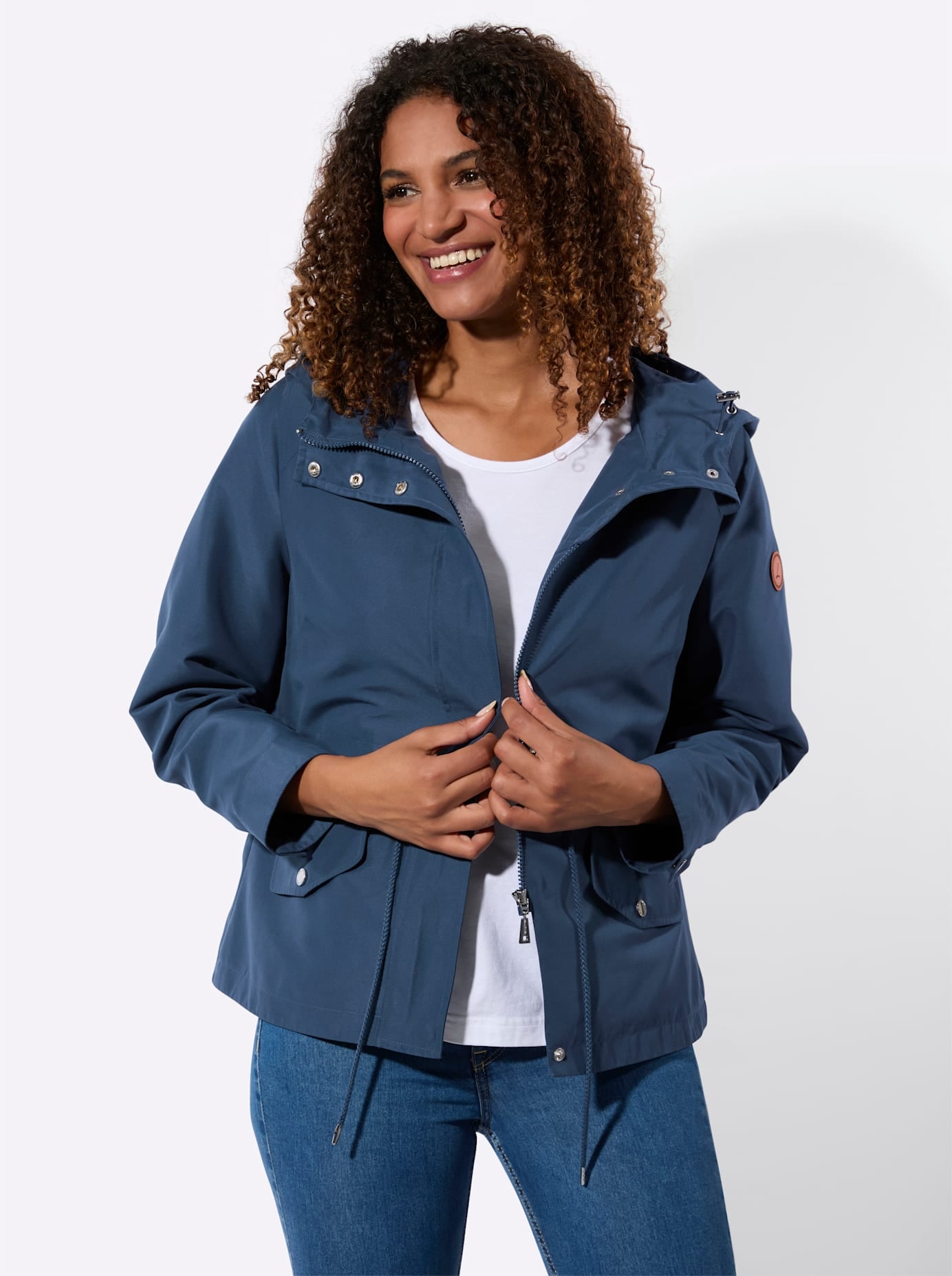 Casual Looks Langjacke mit Kapuze günstig online kaufen