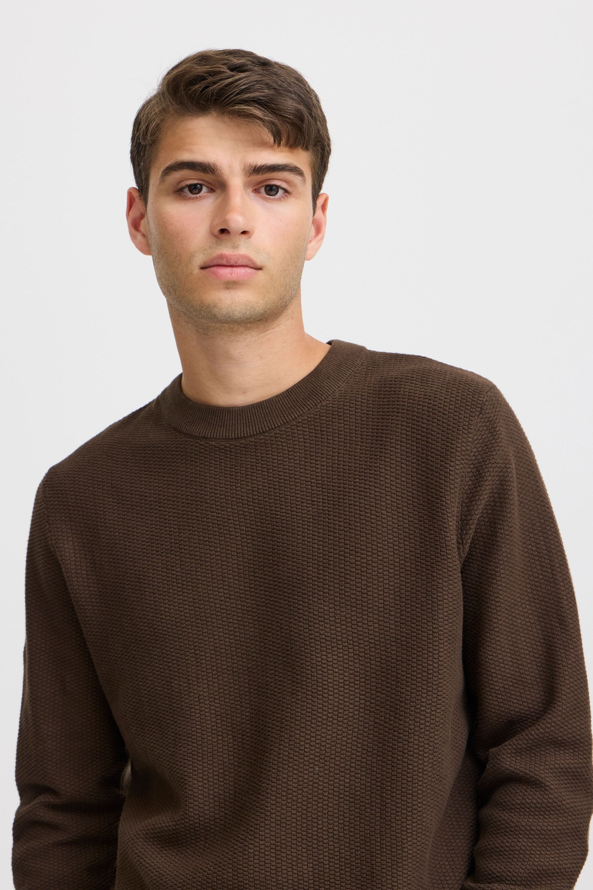 Casual Friday Strickfleece-Pullover »Strickpullover CFKARL 0160 structured crew neck knit«