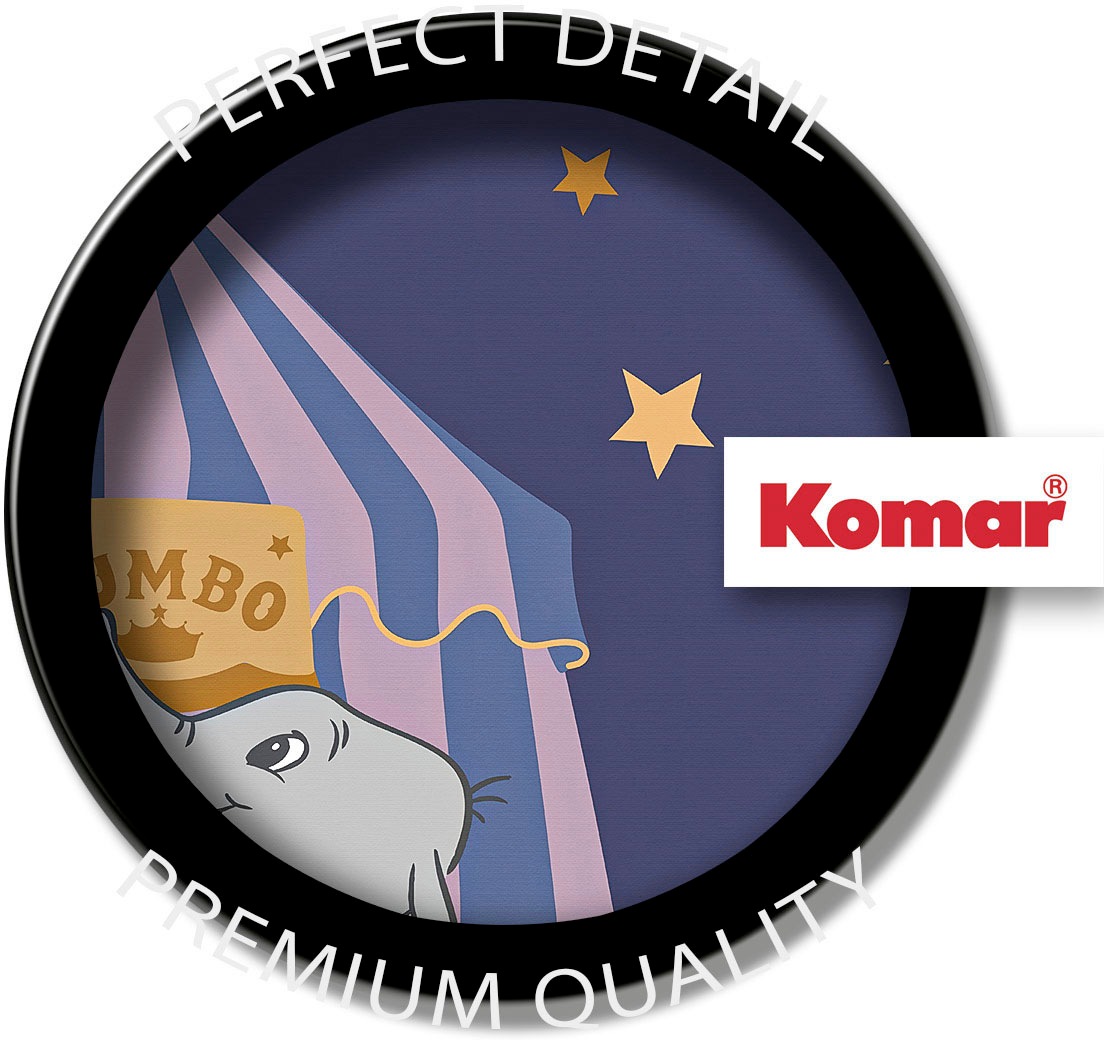 Komar Leinwandbild »Starry Night with Dumbo - Größe 60 x 60 cm«, Disney, (1 St., 60 x 60 cm (Breite x Höhe), Keilrahmenbild mit Echtholzrahmen, Kinderzimmer