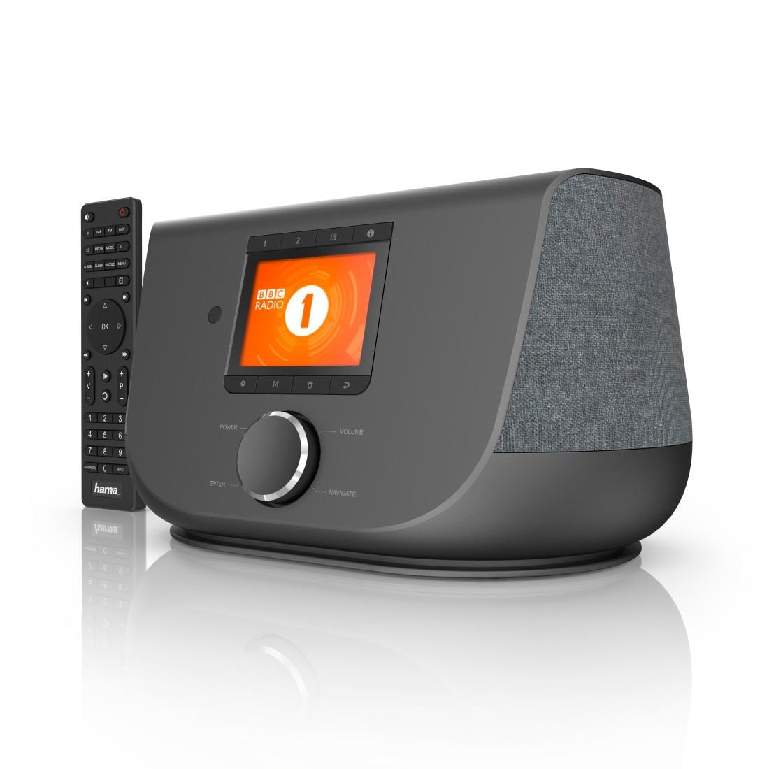 Hama Digitalradio (DAB+) (DAB+)-FM-Tuner-Internetradio | »Internetradio BAUR RadioFM/DAB+/WLAN/Bluetooth® Digital (WLAN-Bluetooth 20 Digitalradio W) 2-Wege-Lautspr.«