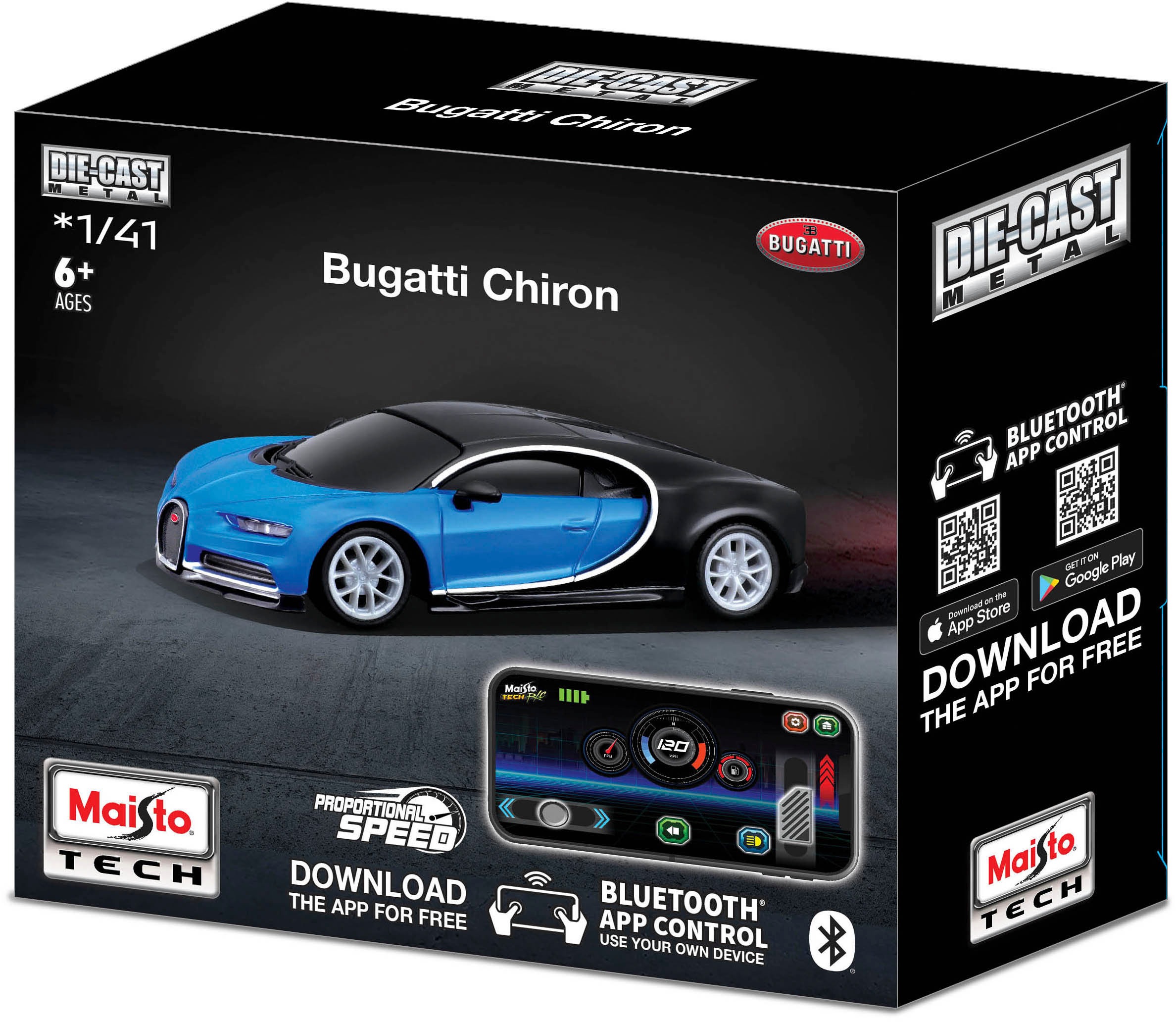 Maisto Tech RC-Auto »Bugatti Chiron«, BLUETOOTH 5.0, mit Licht