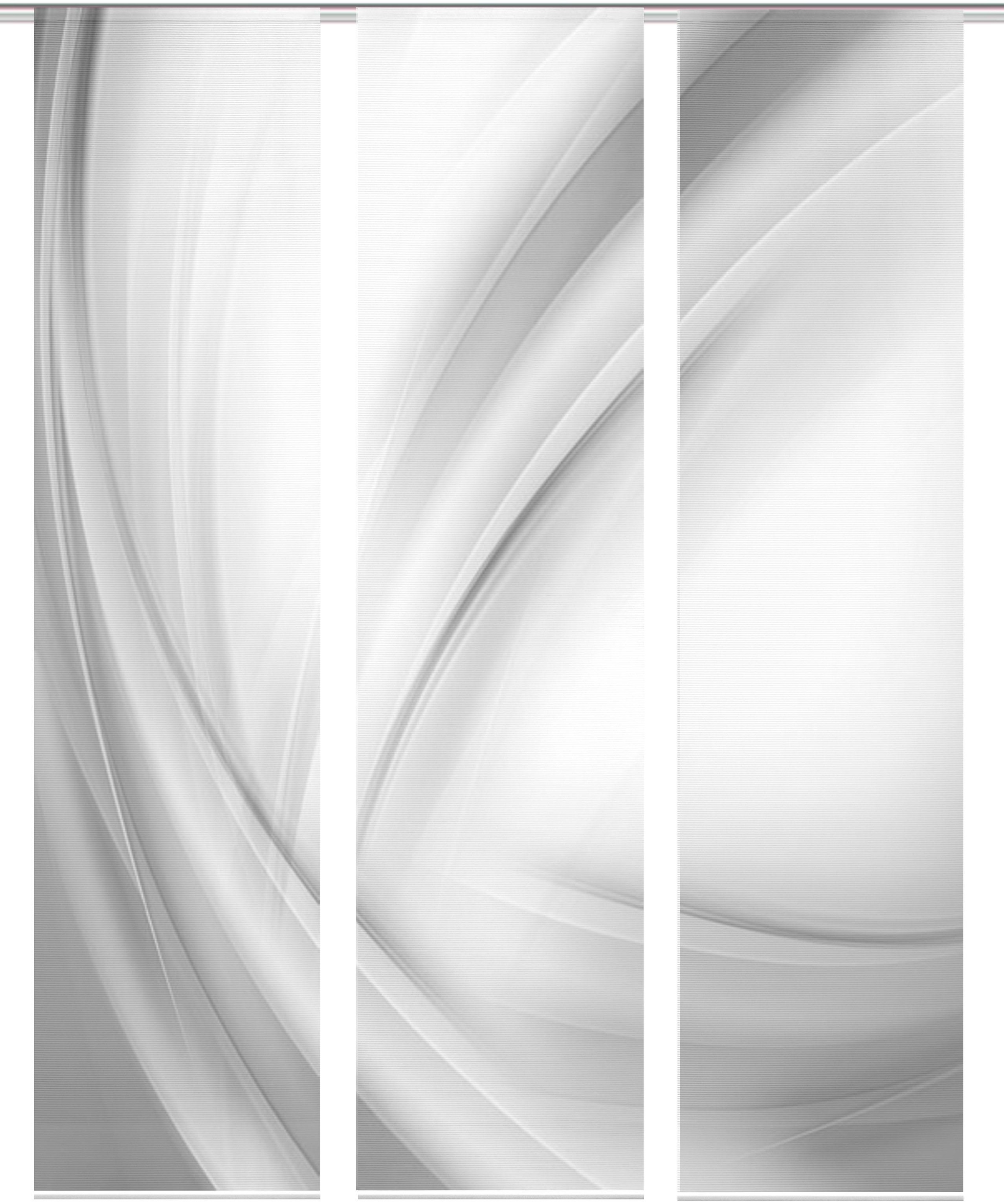 Vision S Schiebegardine »3ER SET UNO«, (3 St.), HxB: 260x60, Schiebevorhang 3er Set Digitaldruck