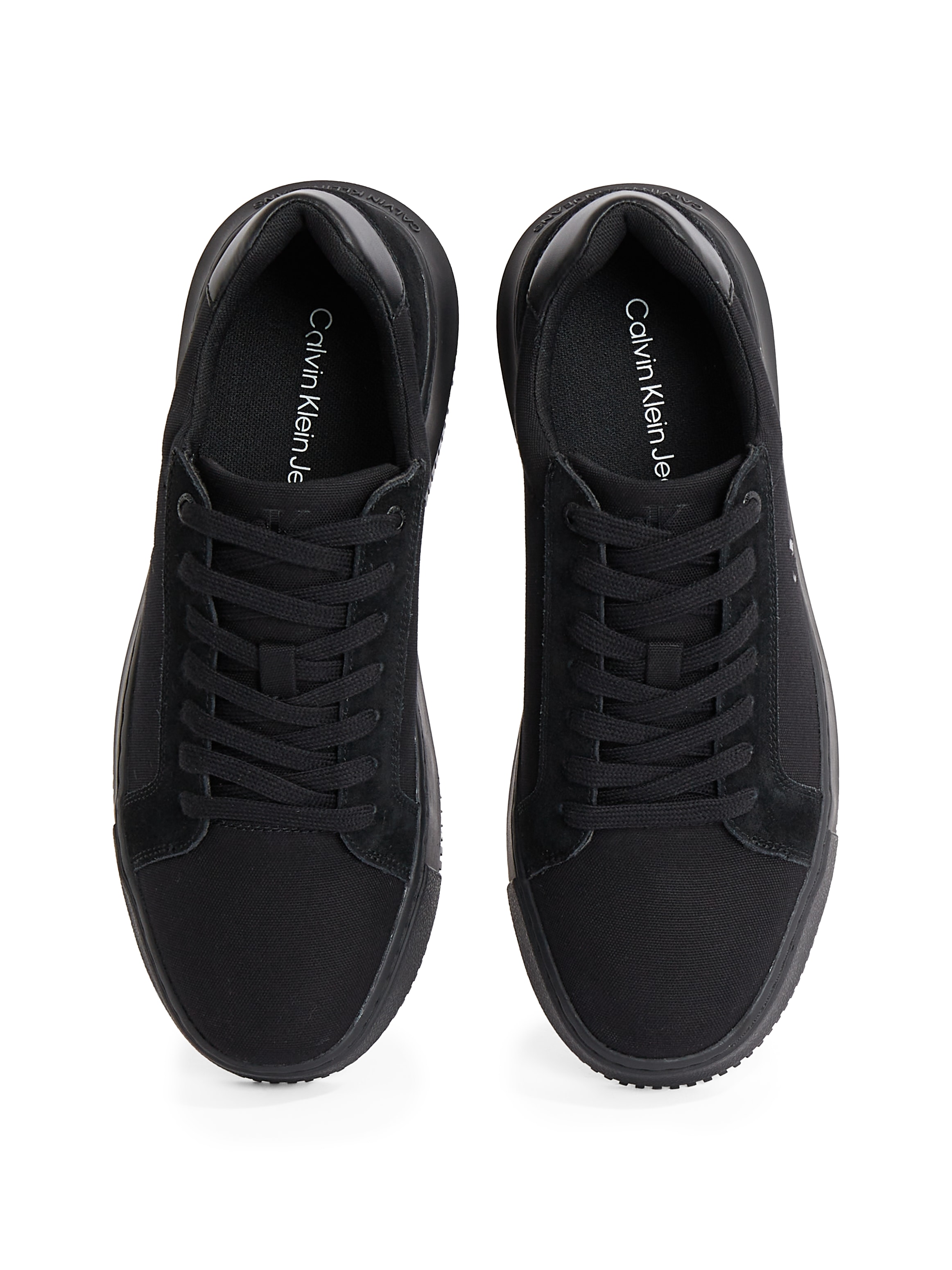 Calvin Klein Jeans Sneaker »CHUNKY CUPSOLE MG CANVAS«, Halbschuh, Schnürschuh, Freizeitsneaker mit seitlichem CK-Logo