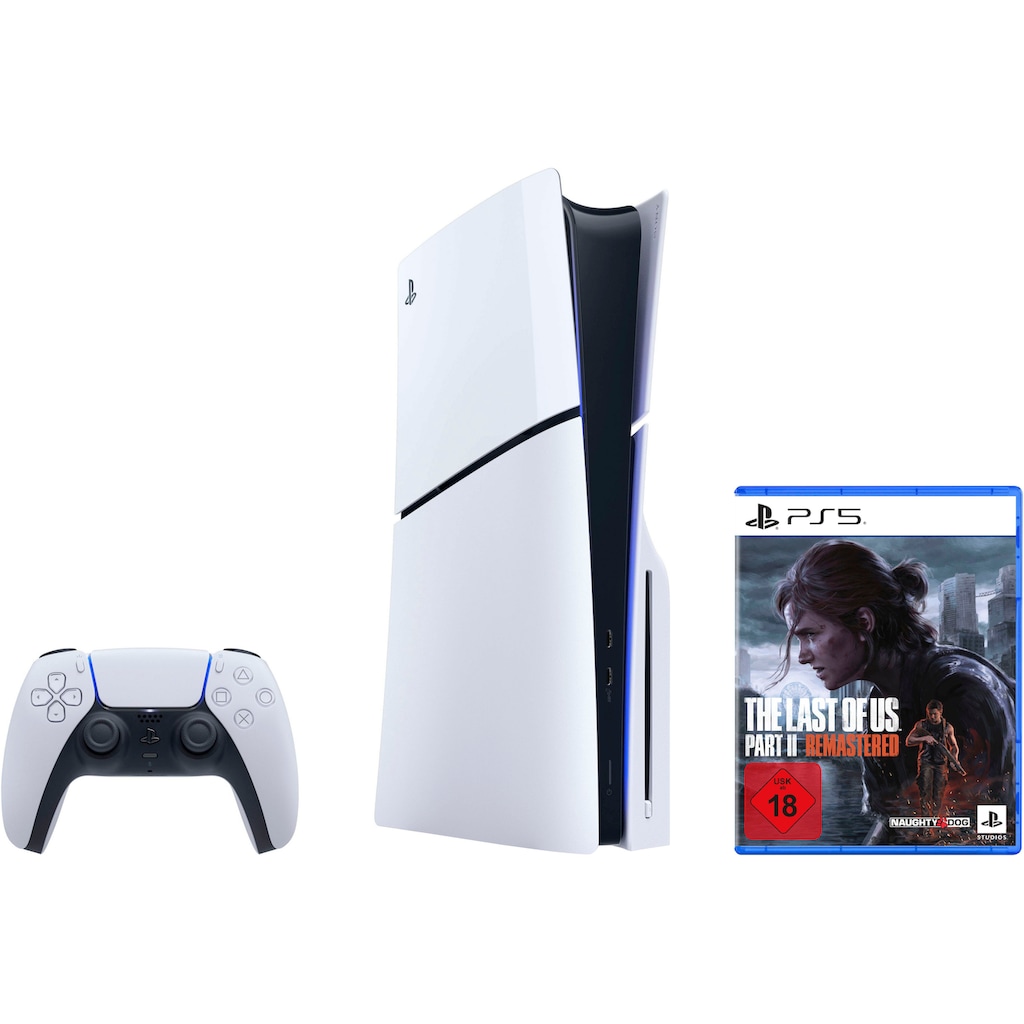 PlayStation 5 Spielekonsole »Disk Edition (Slim) + The Last of Us Part II Remastered«