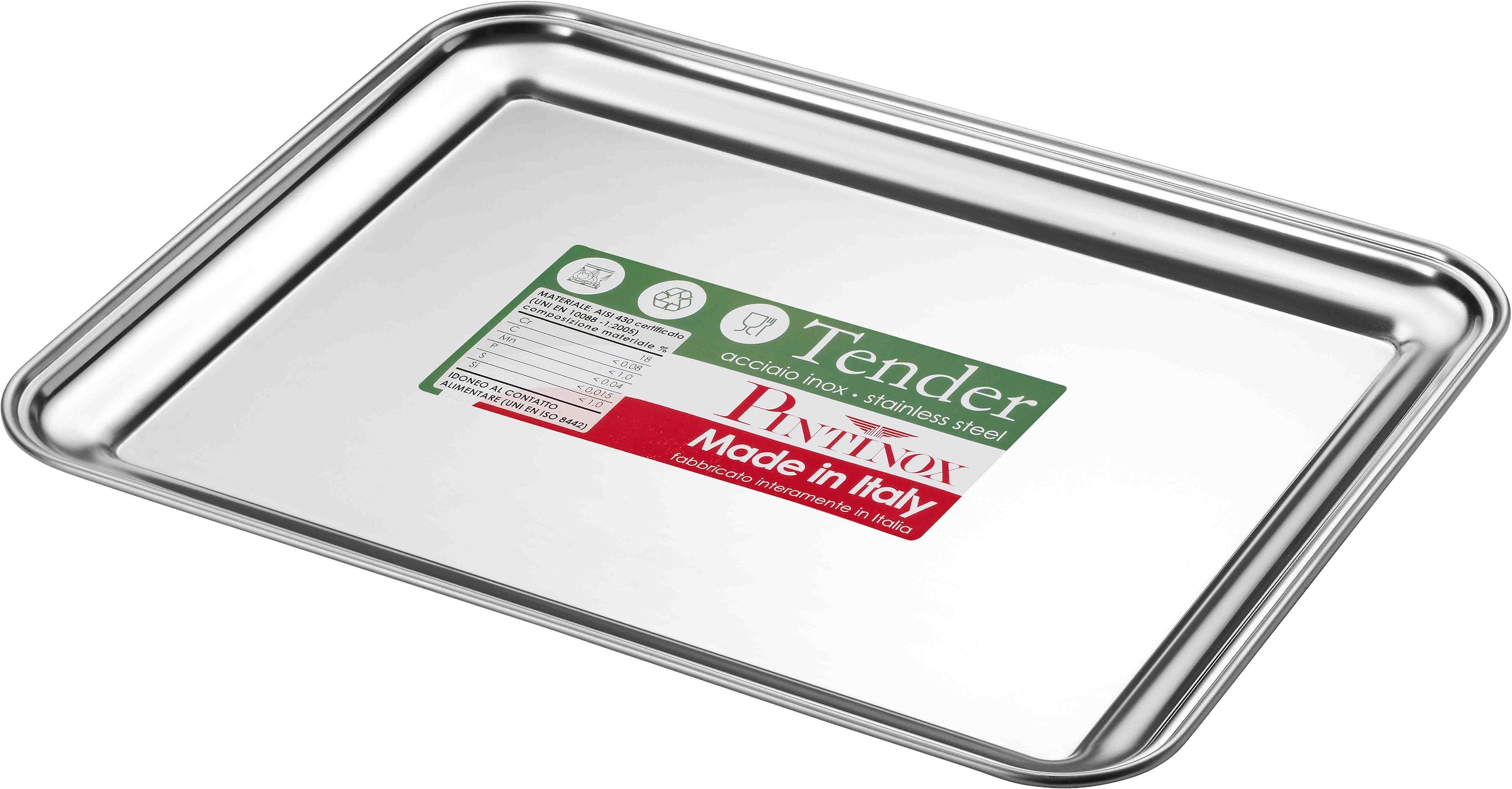 PINTINOX Servierplatte "Vassoi Tender" eckig, Edelstahl, spülmaschinengeeig günstig online kaufen