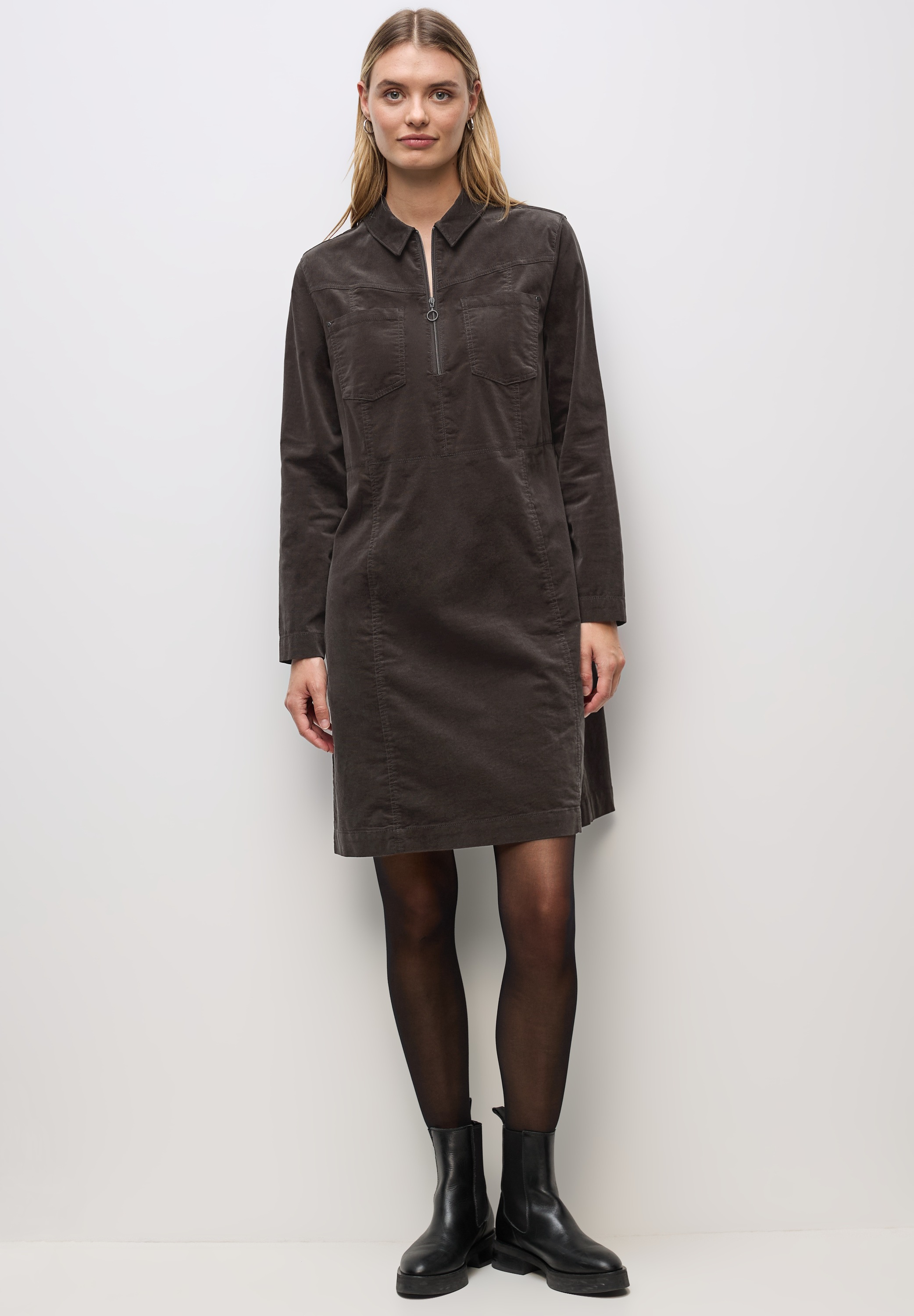 STREET ONE Jeanskleid Brusttasche mit Zipper-Detail günstig online kaufen