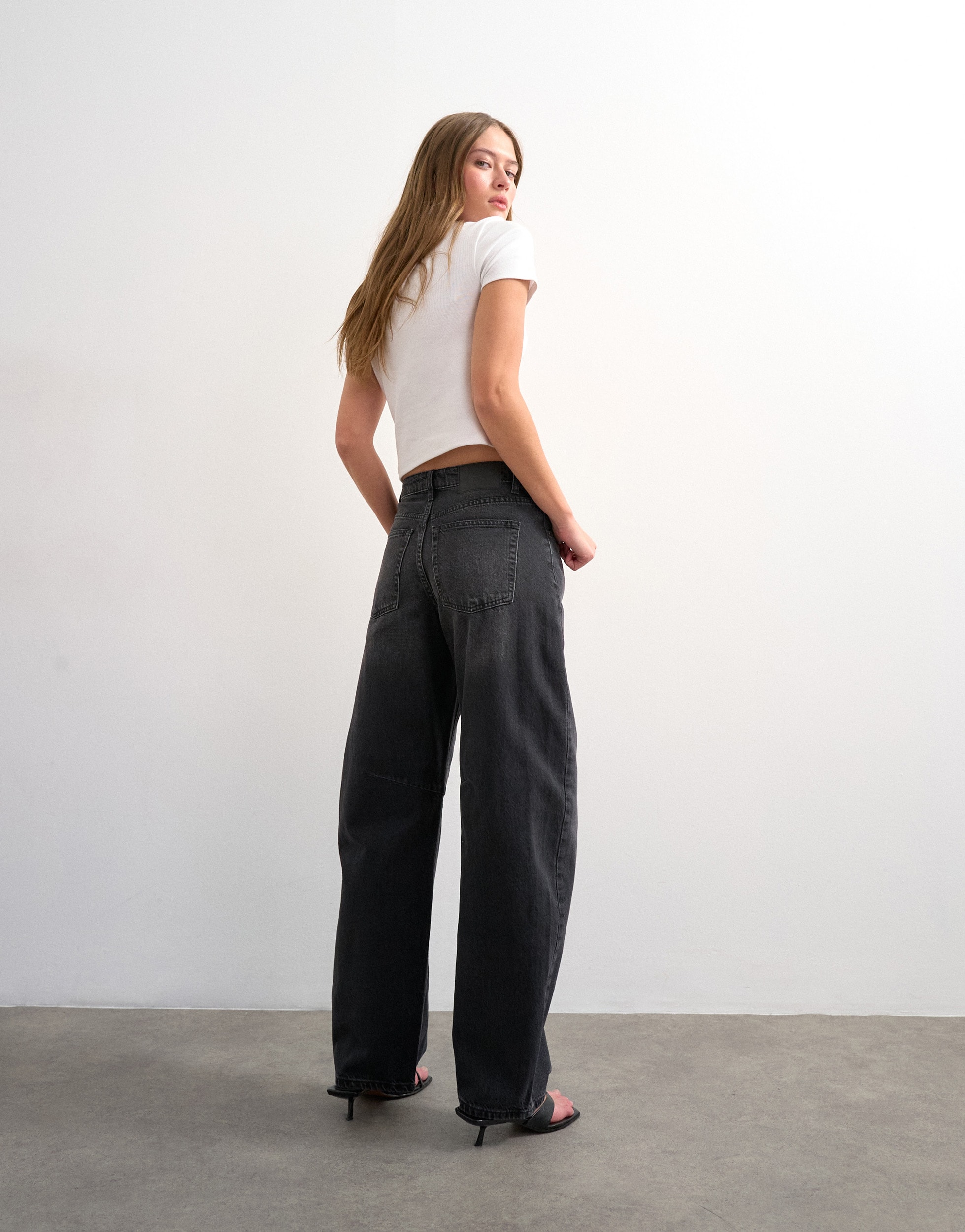 TOPSHOP Weite Jeans »TSBARREL HR DENIM JEANS BLW NOOS« Baumwolle, barrel fit, high waist
