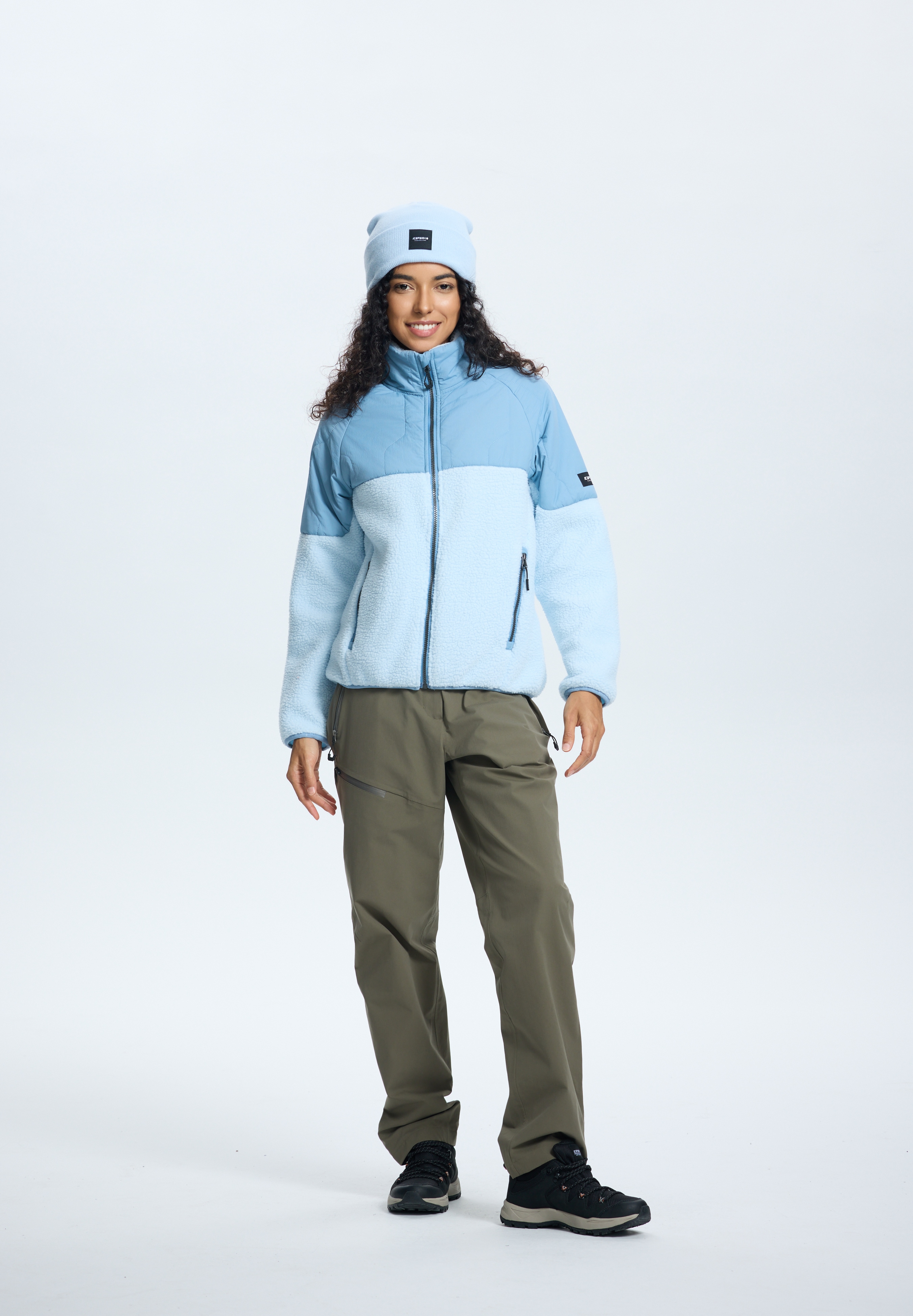 Icepeak Fleecejacke "MAUSTON" schnell trocknendes Material, aus Polyester, lässige Passform