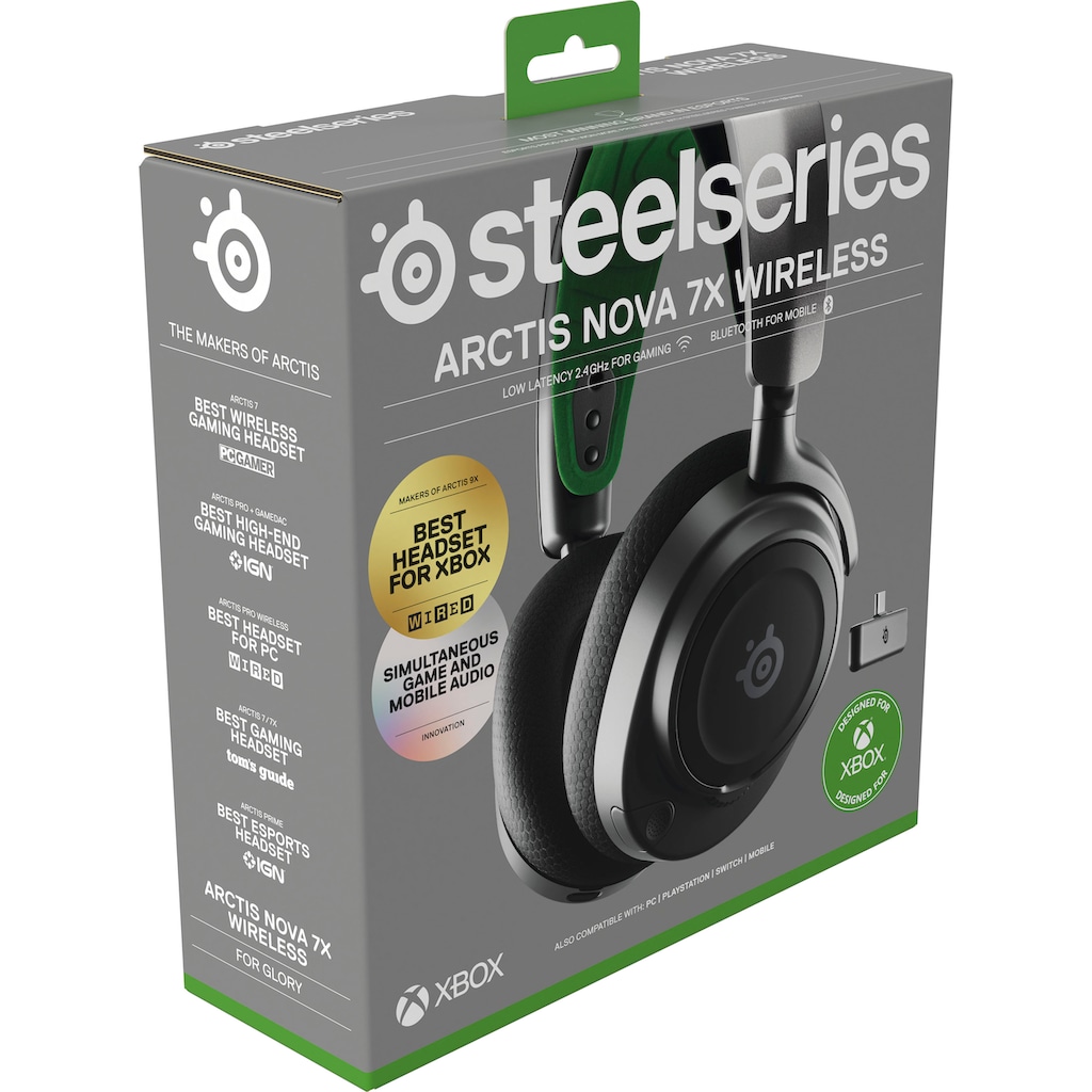 SteelSeries Gaming-Headset »Arctis Nova 7X«, Bluetooth-Wireless, Noise-Cancelling