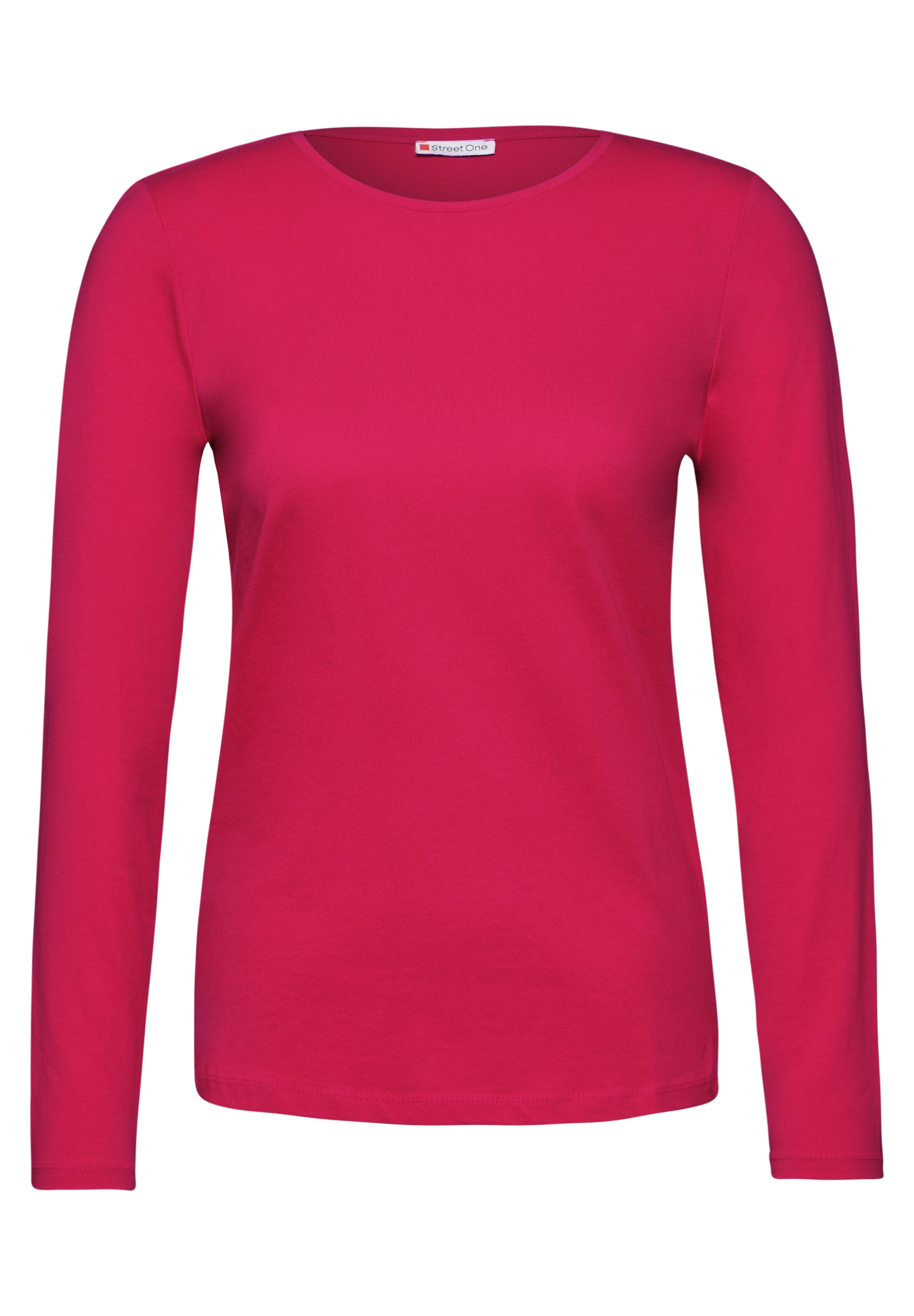 STREET ONE Langarmshirt, aus reiner Baumwolle