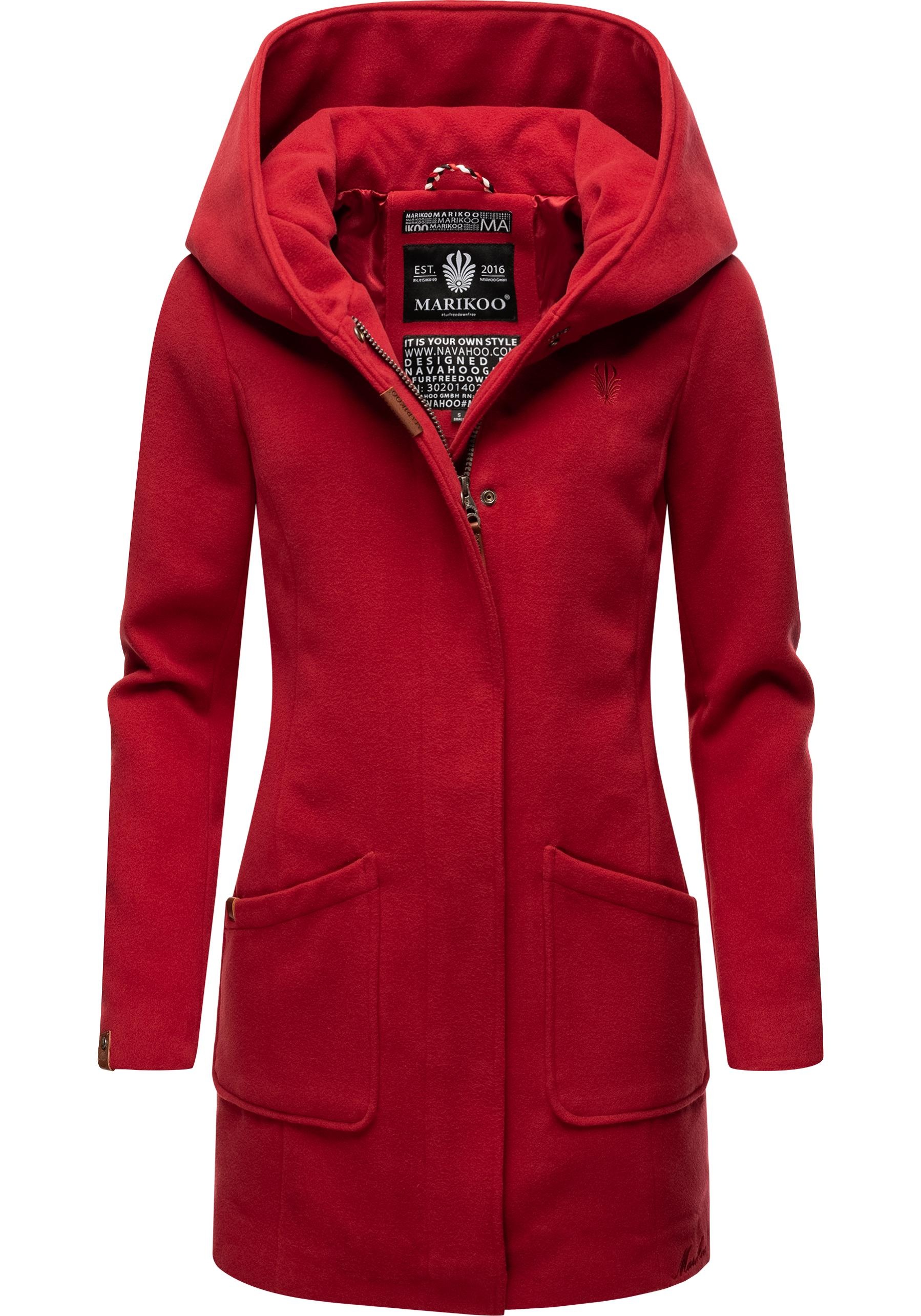 Marikoo Wintermantel "Maikoo" hochwertiger Mantel in Wollmantel-Optik mit g günstig online kaufen