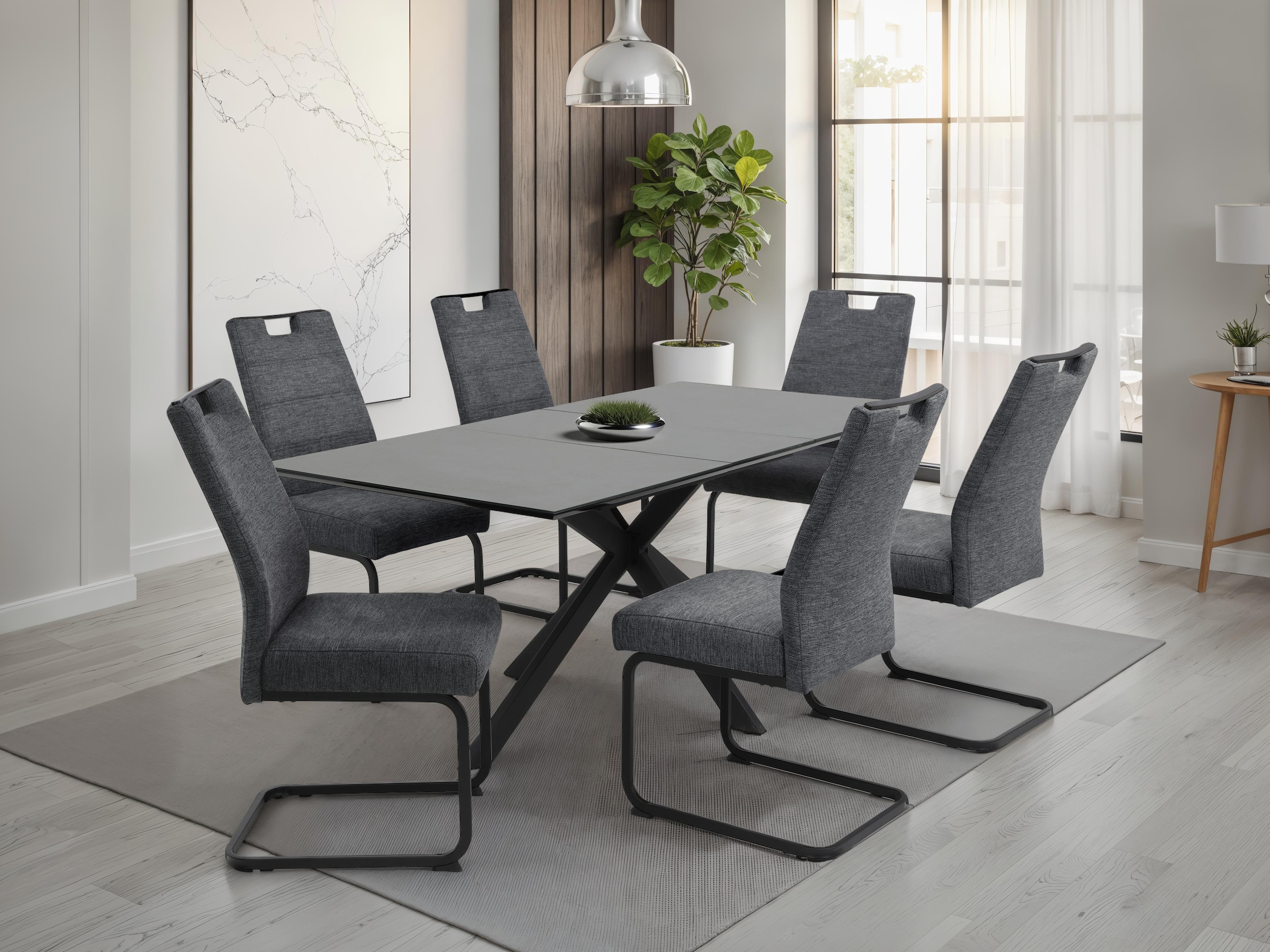 HELA Freischwinger "KERTIN" (Set) 2 Stk.XL Sitzbreite, Griff, Federkorb, 14 günstig online kaufen