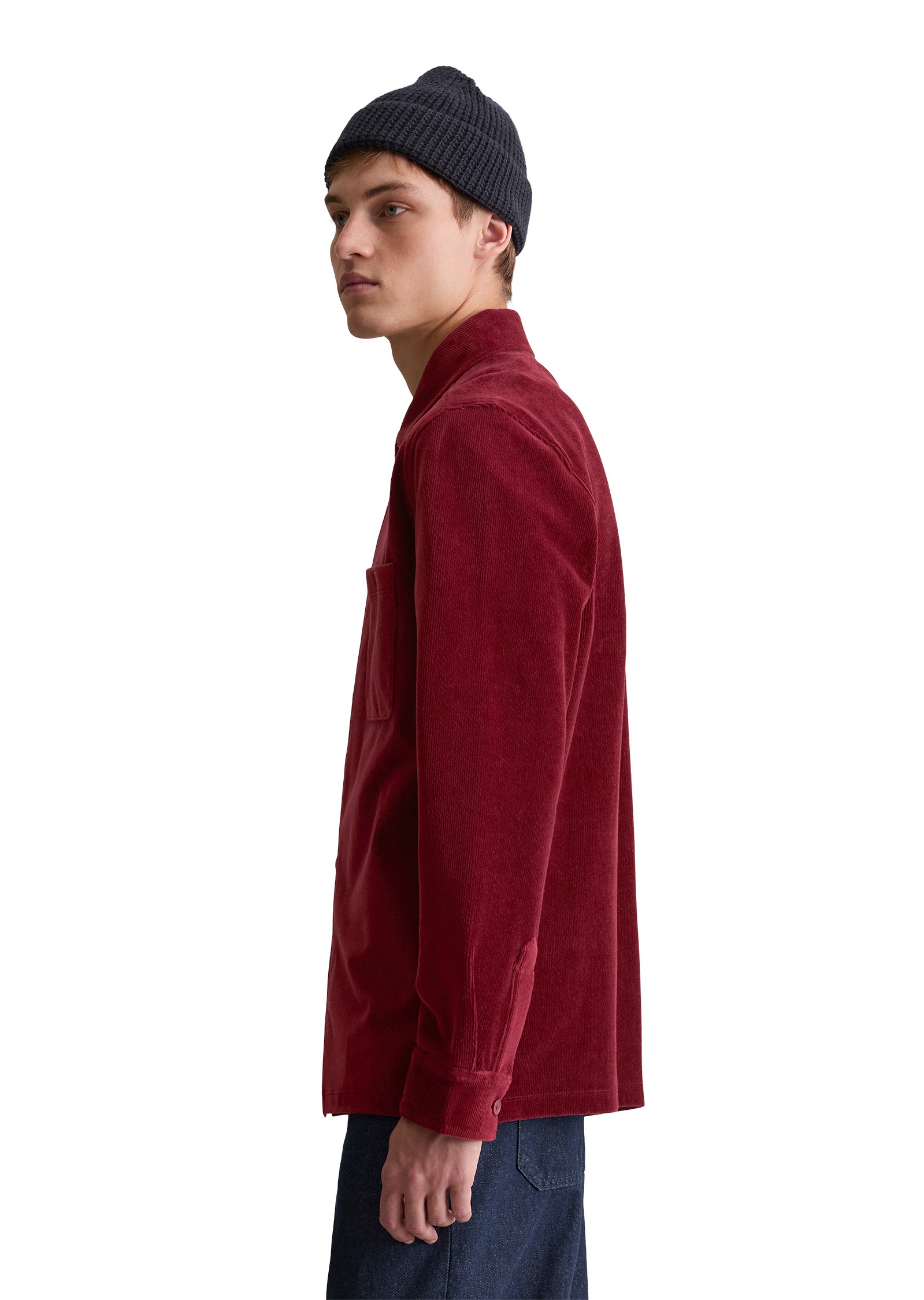 Marc O'Polo DENIM Langarmhemd »aus softem Frottee-Cord«