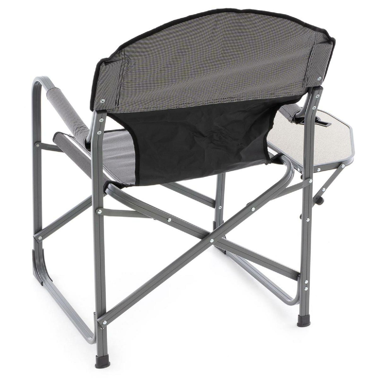Gartenstuhl VCM "2x Angelstuhl Getränkehalter Campingstuhl klappbar", grau, Obermaterial: 100% Metall MT., Stühle, Gartenstuhl 2