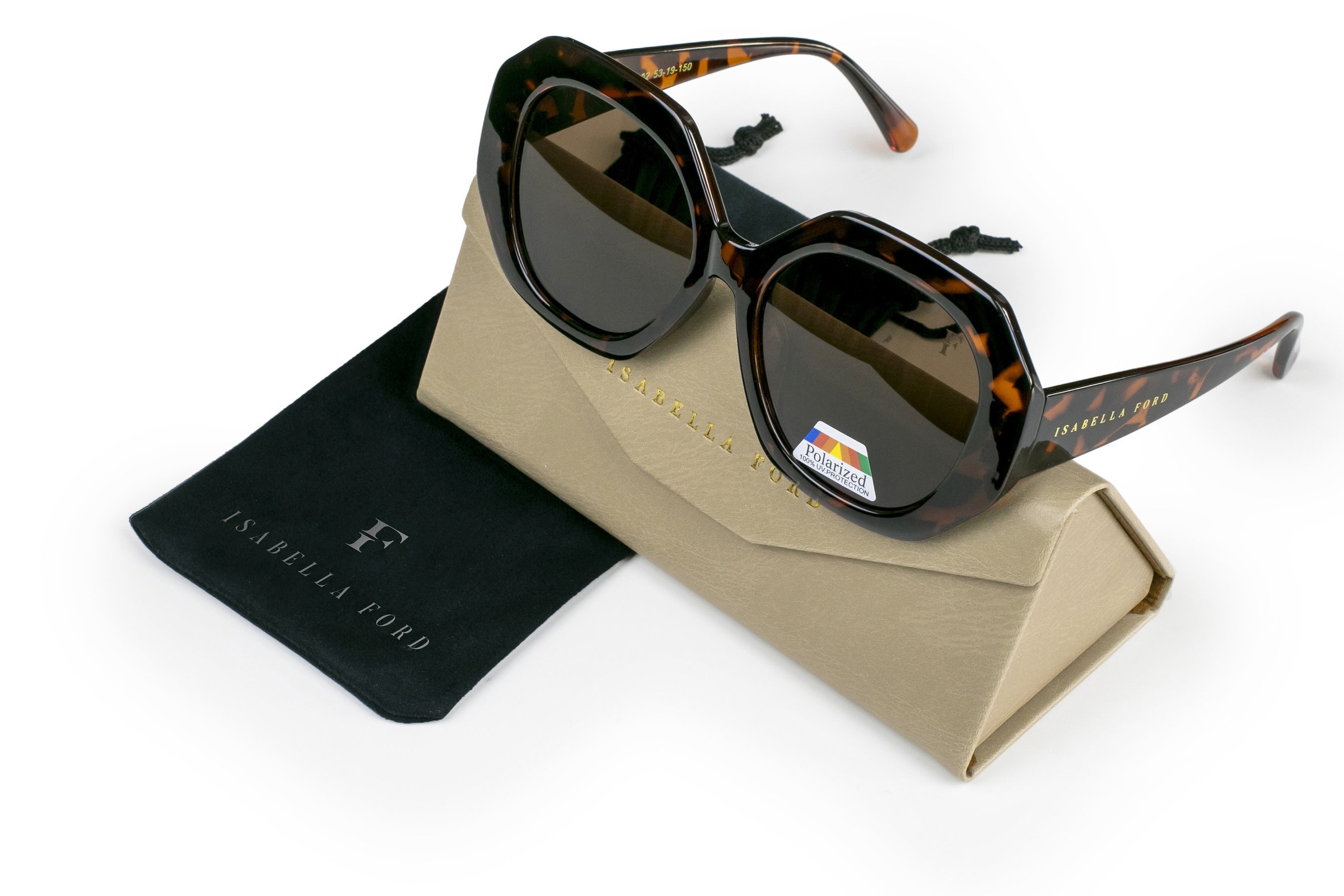 ISABELLA FORD Sonnenbrille »FA15-02« Glass 0.74MM Polarized Lens UV400，CAT3.0