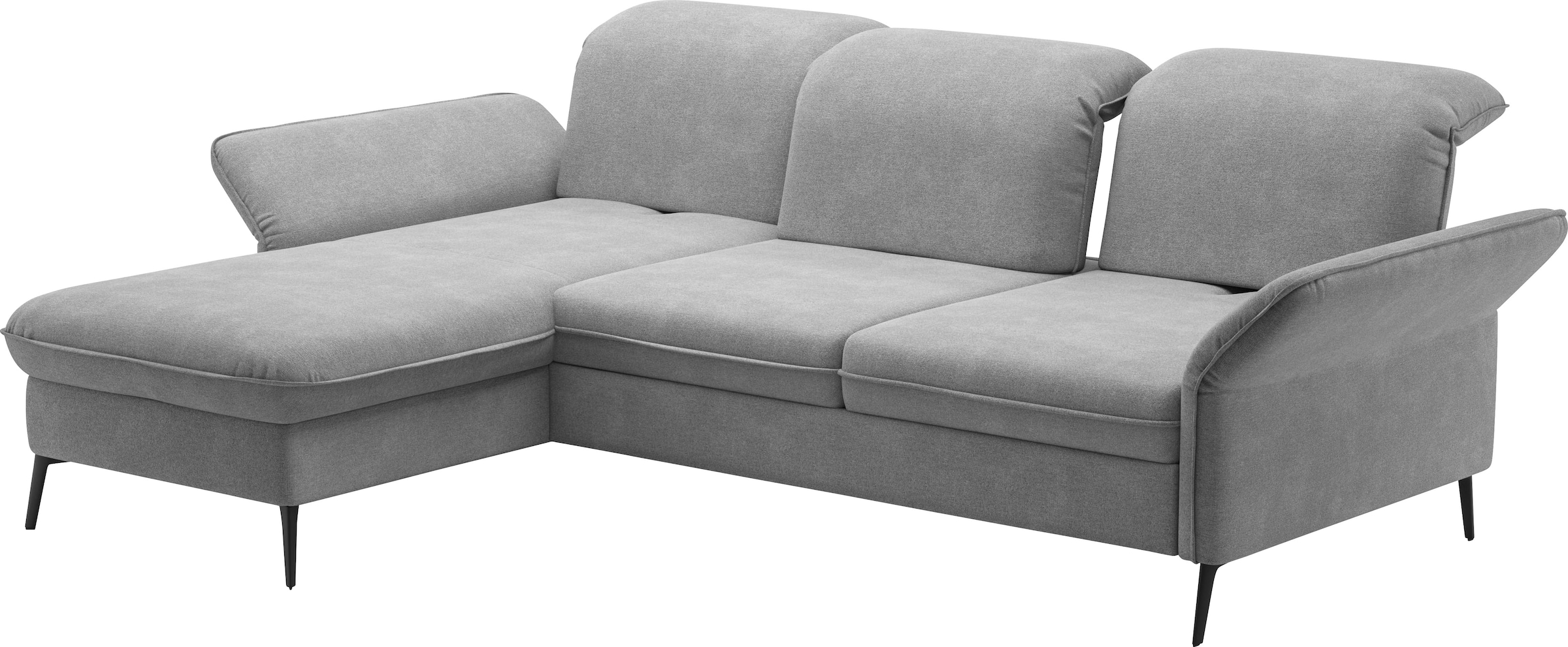 sit&more Ecksofa »Emely«, mit Sitztiefenverstellung optional mit Bettfunktion und Bettkasten