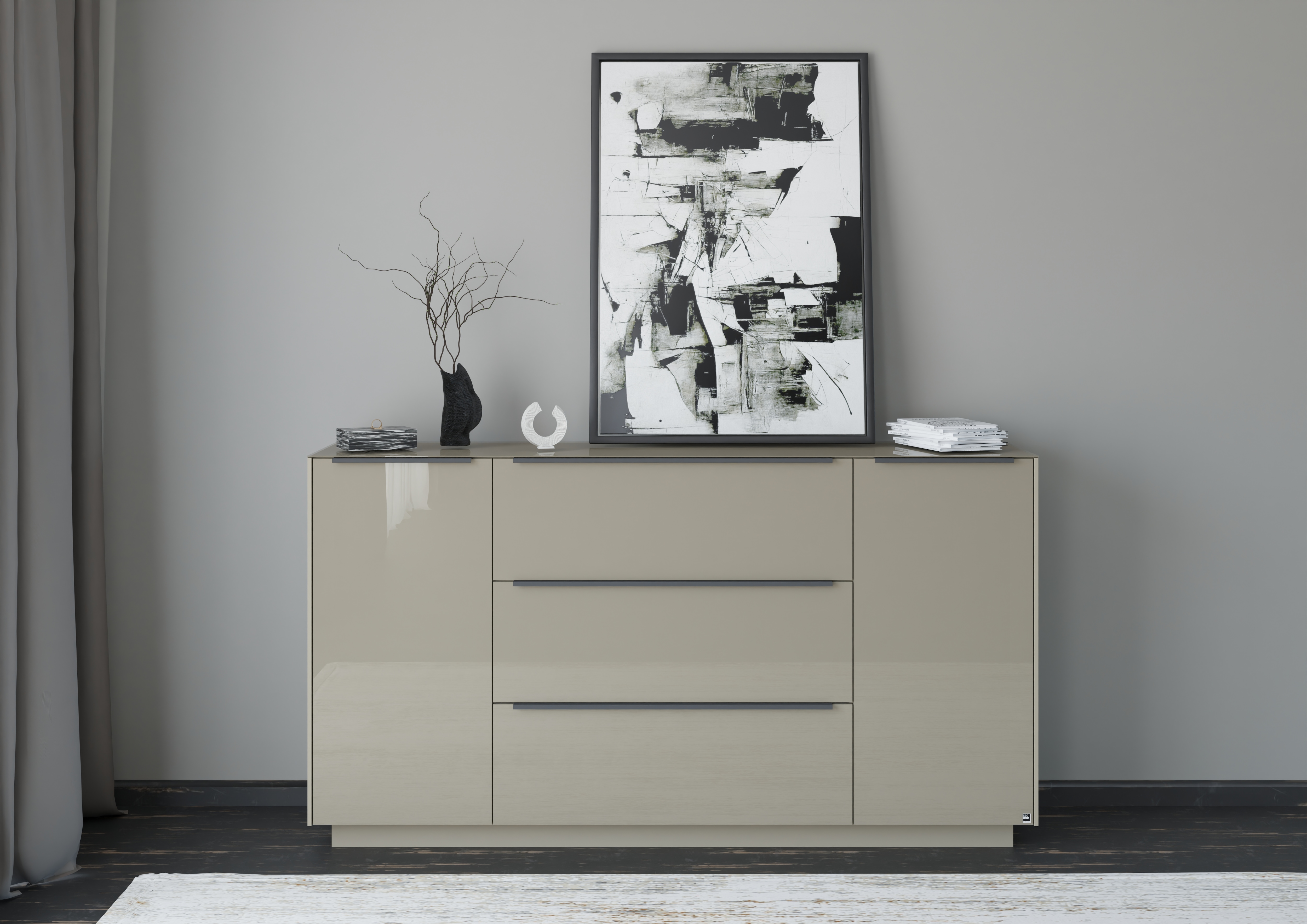 set one by Musterring Sideboard "Reno" 1 Stk. tlg. Mit Sockel in diversen Farben, 102 cm Höhe & Farbauswahl