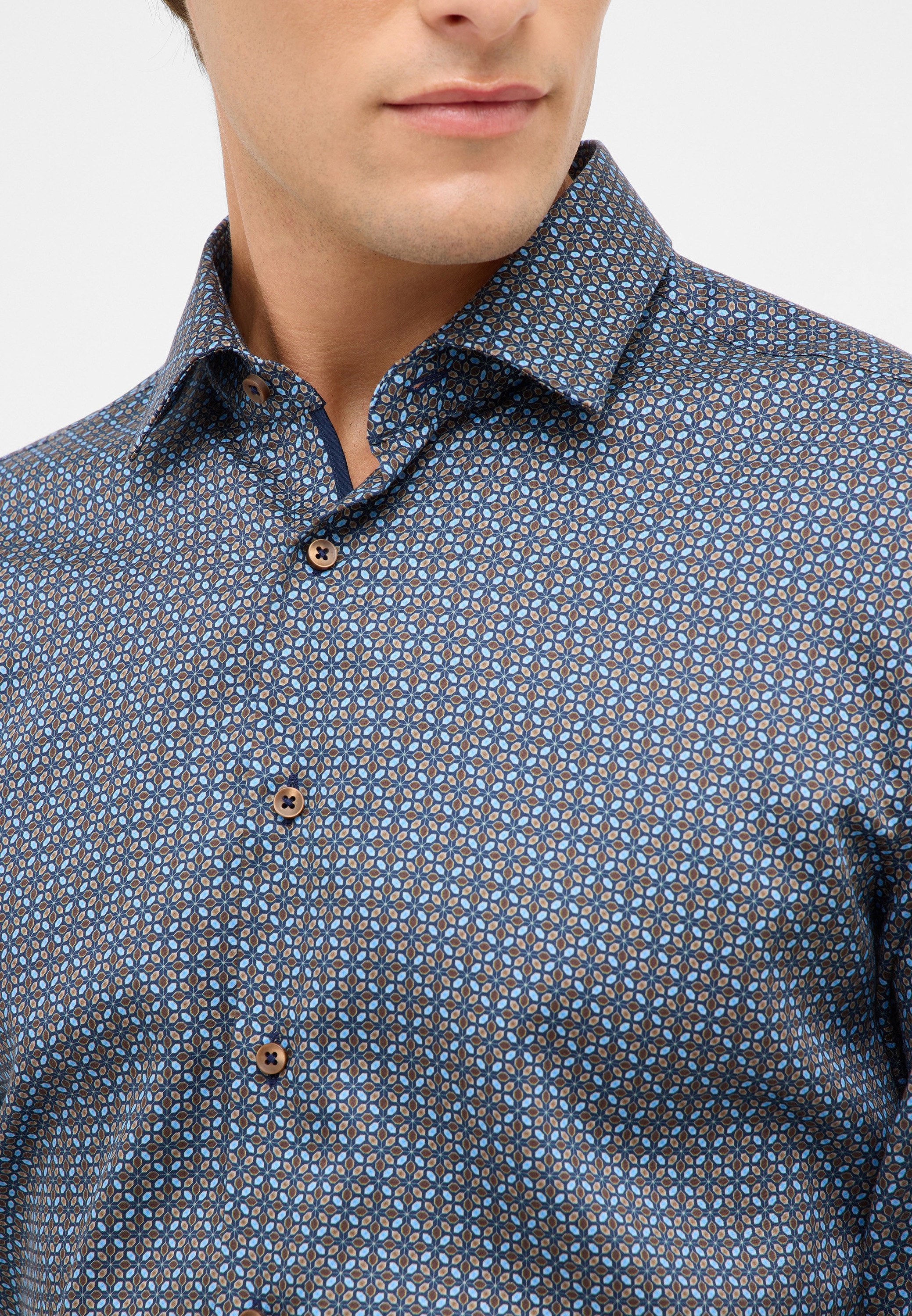 Eterna Langarmhemd »SLIM FIT«, NON IRON (bügelfrei)