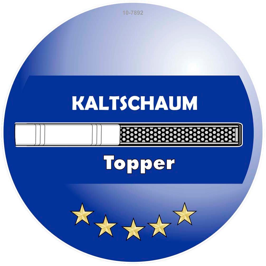Jockenhöfer Gruppe Boxspringbett »Sancara, inklusive 7-Zonen-TTFK-Matratzen und 9 cm Kaltschaumtopper«, goldfarbige Designelemente, verschiedene Härtegrade wählbar