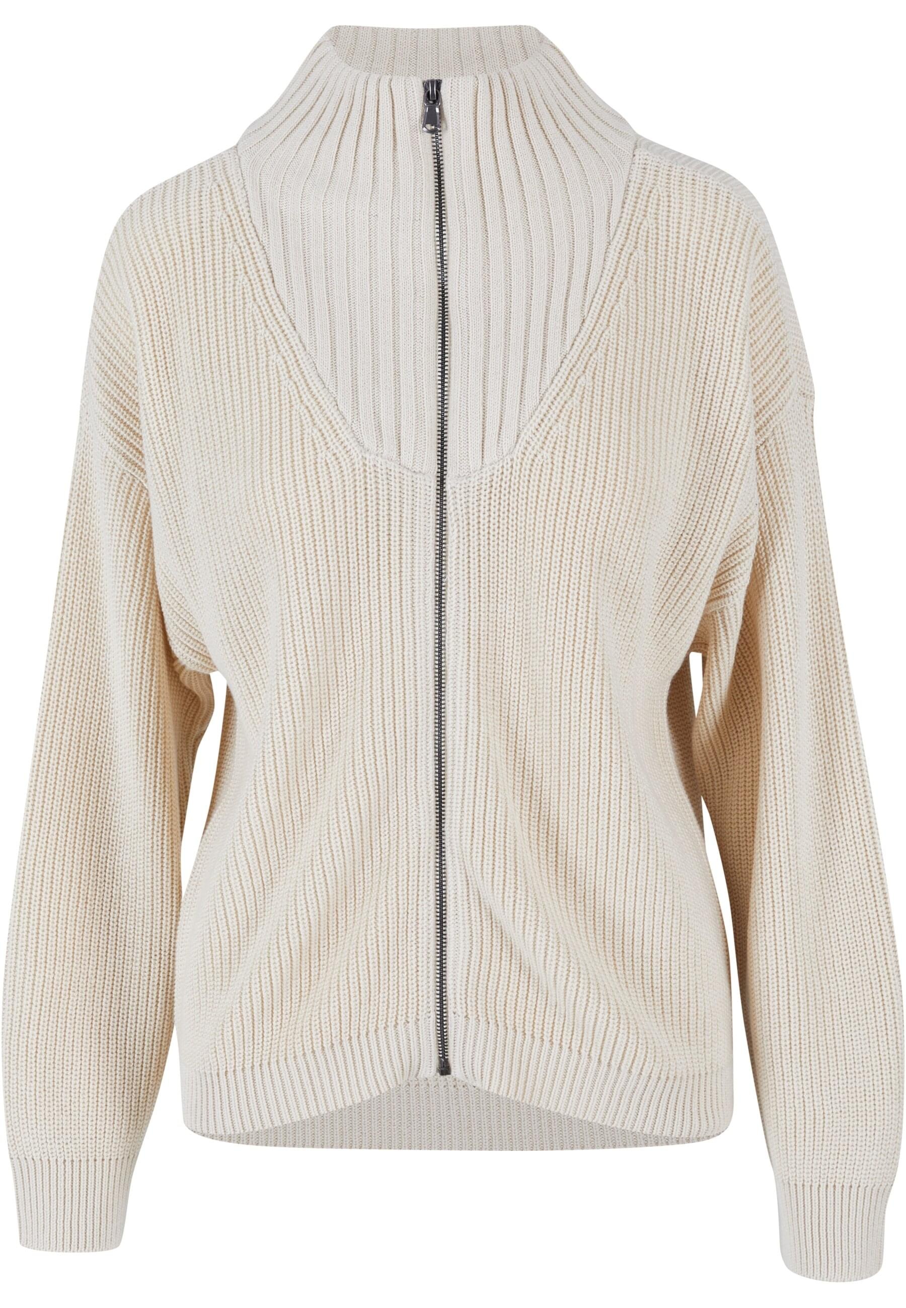 URBAN CLASSICS Strickjacke "Urban Classics Damen Ladies Knitted Zip Cardigan"