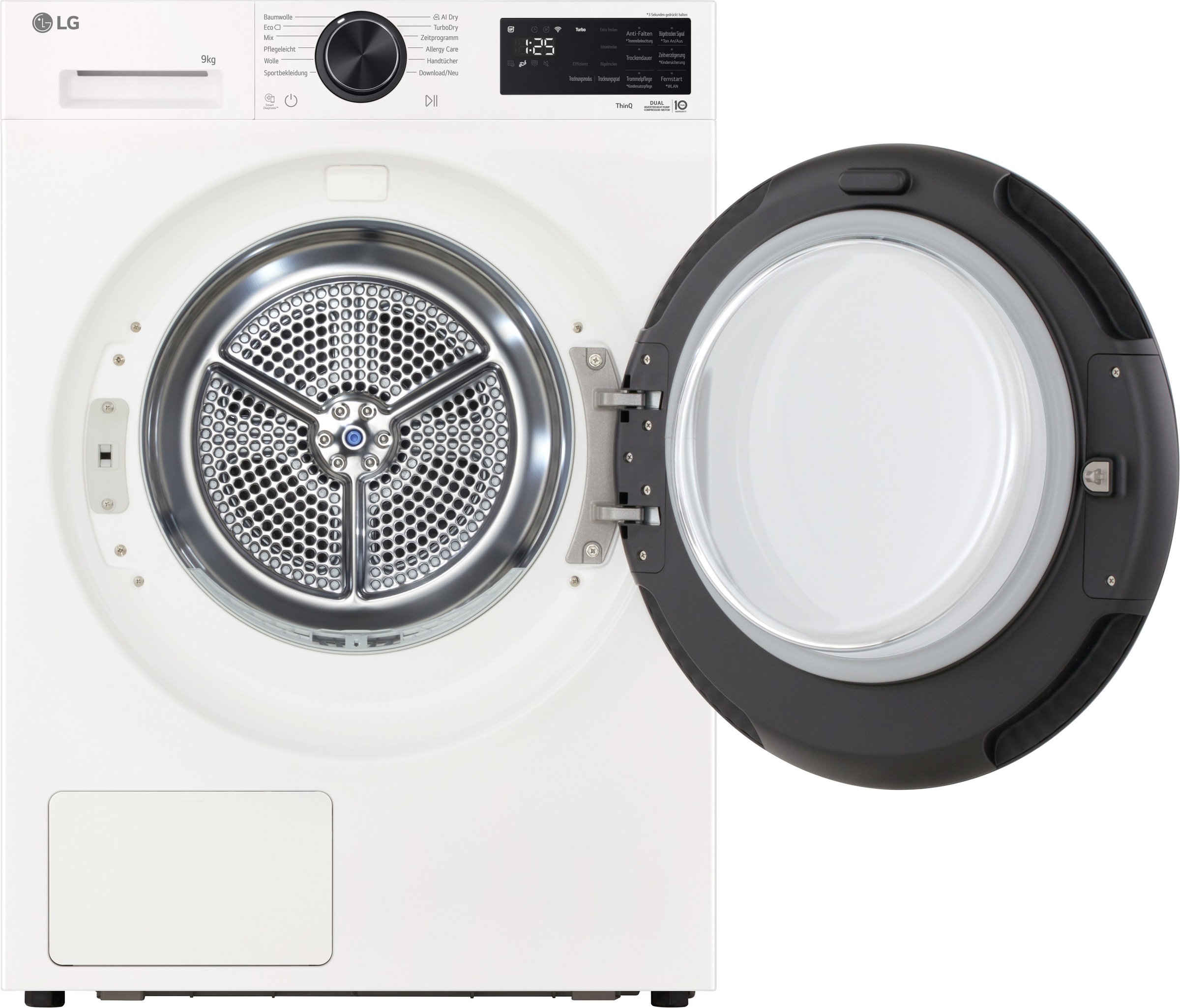 LG RT90X7 Wäschetrockner Freistehend Frontlader 9 kg Weiß