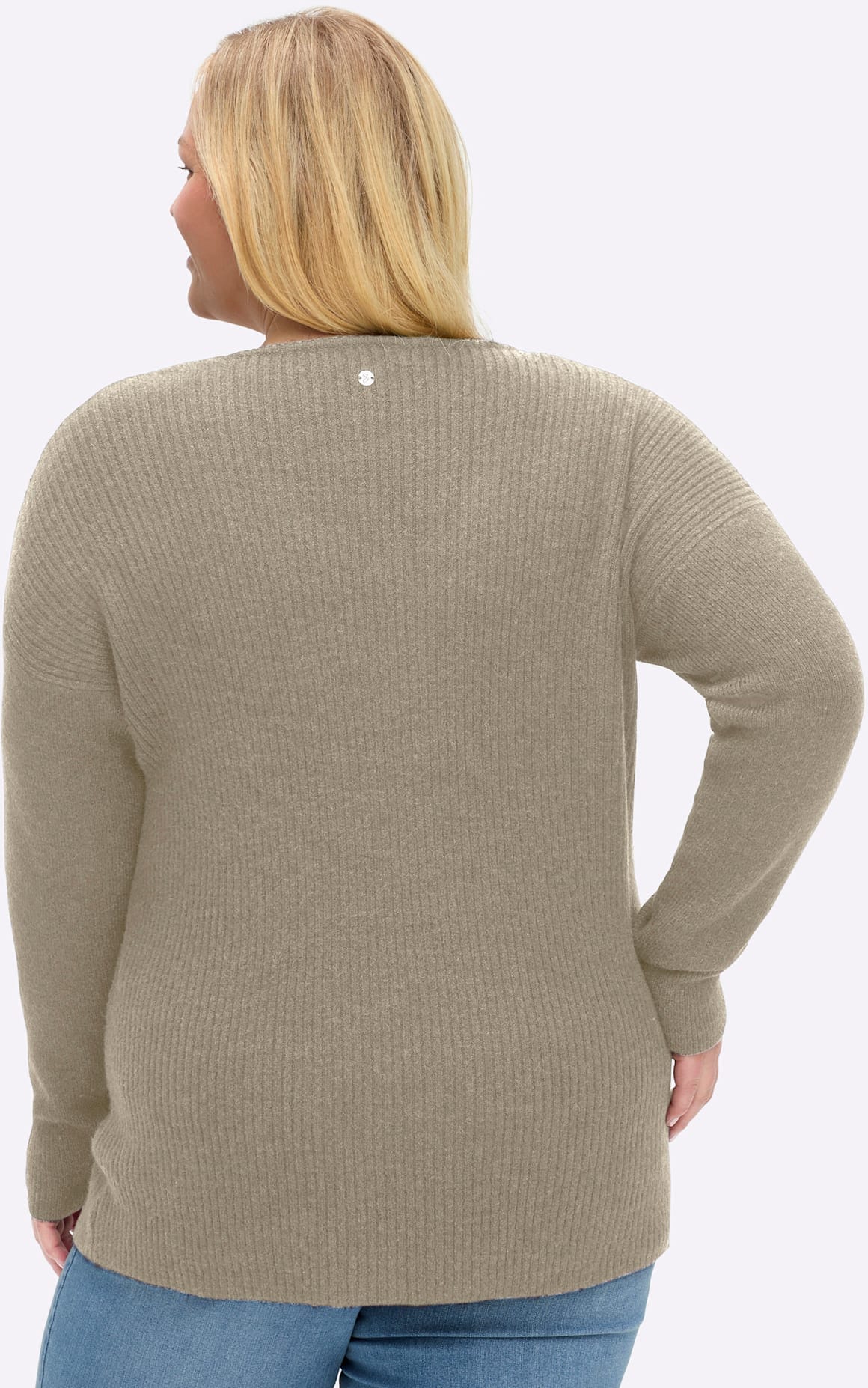 Sheego V-Ausschnitt-Pullover »Pullover«