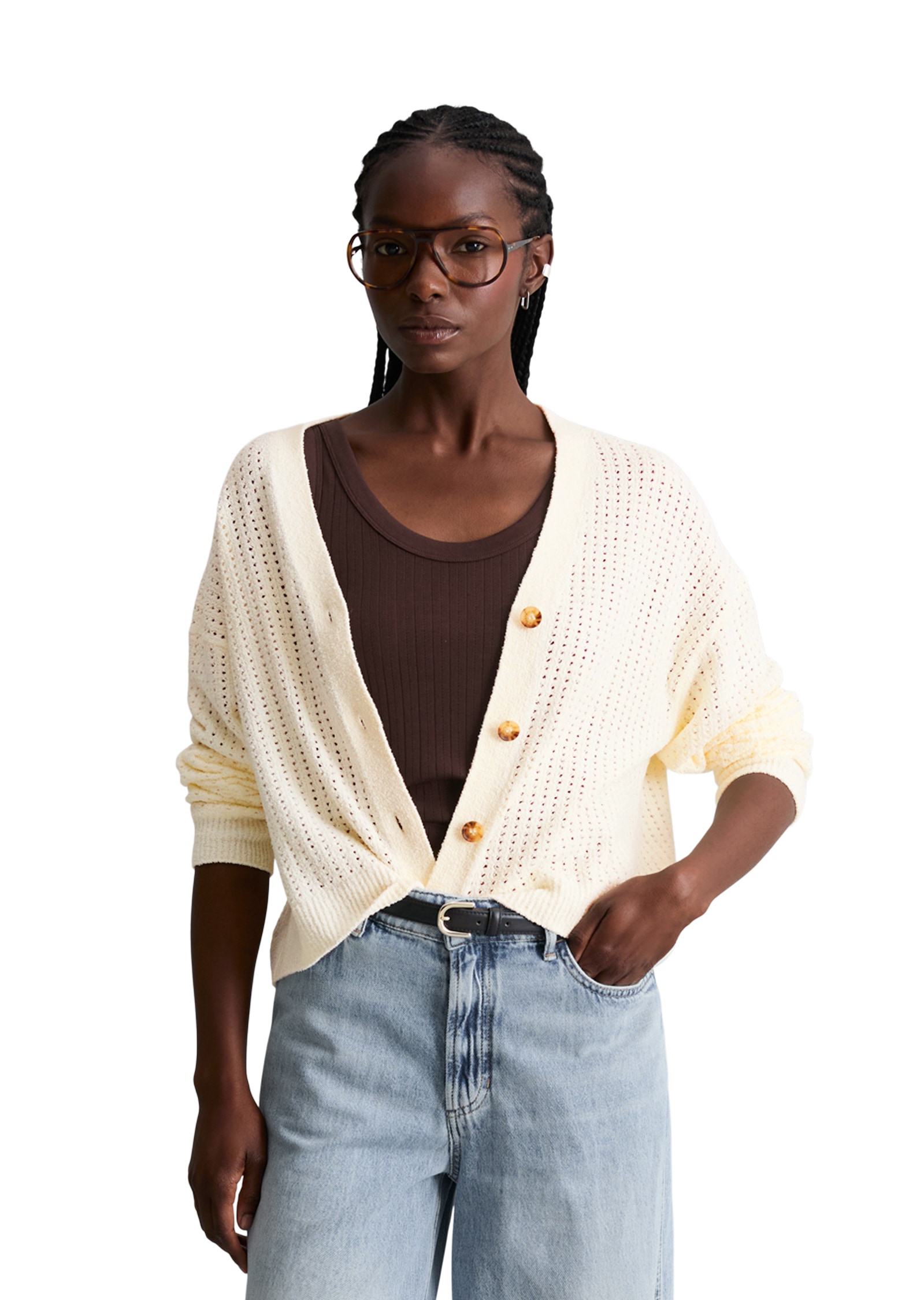 Marc O'Polo DENIM Cardigan »aus weichem Organic Cotton-Mix«