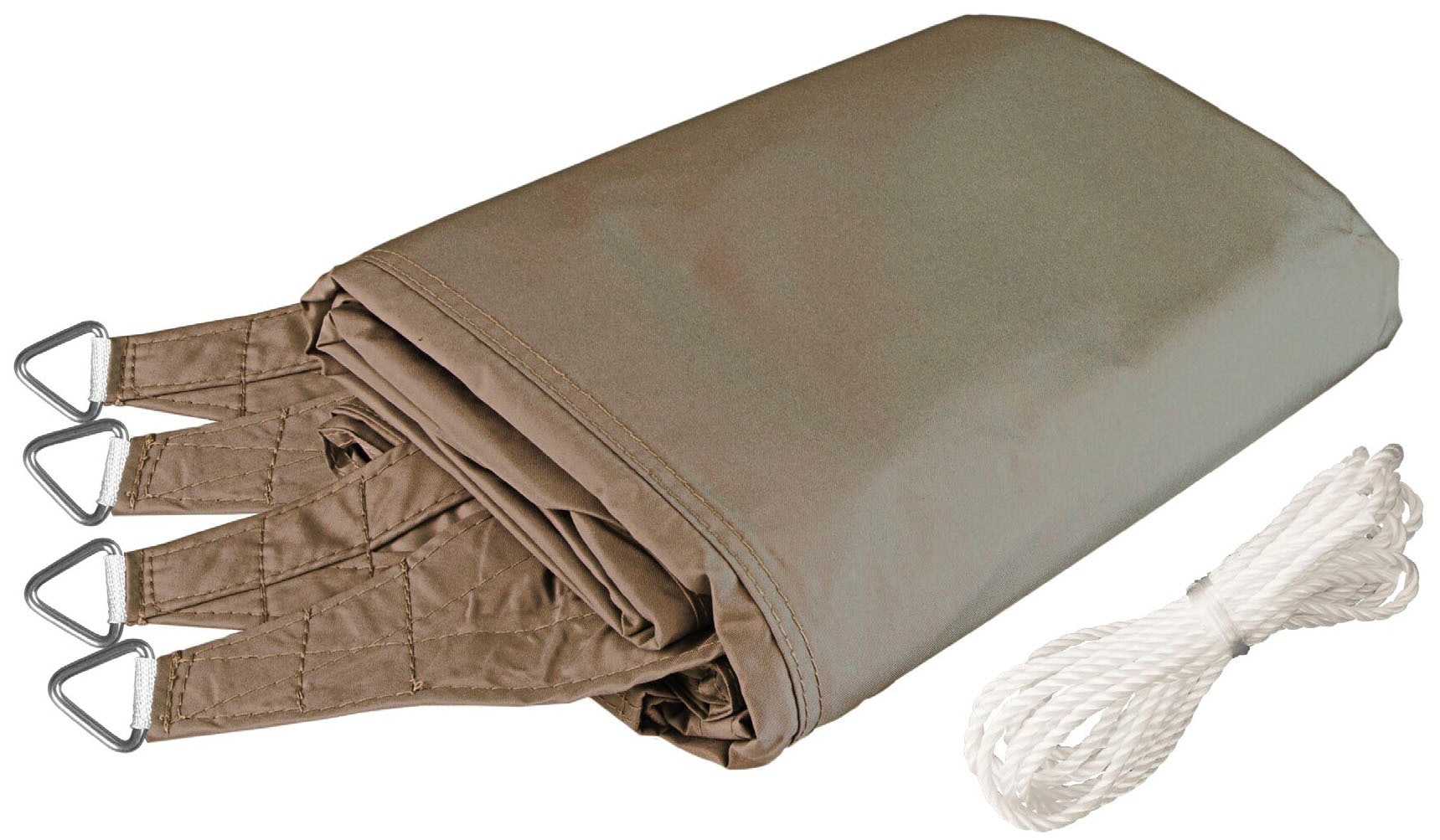 Windhager Sonnensegel »Cannes Quadrat«, 3x3m, taupe