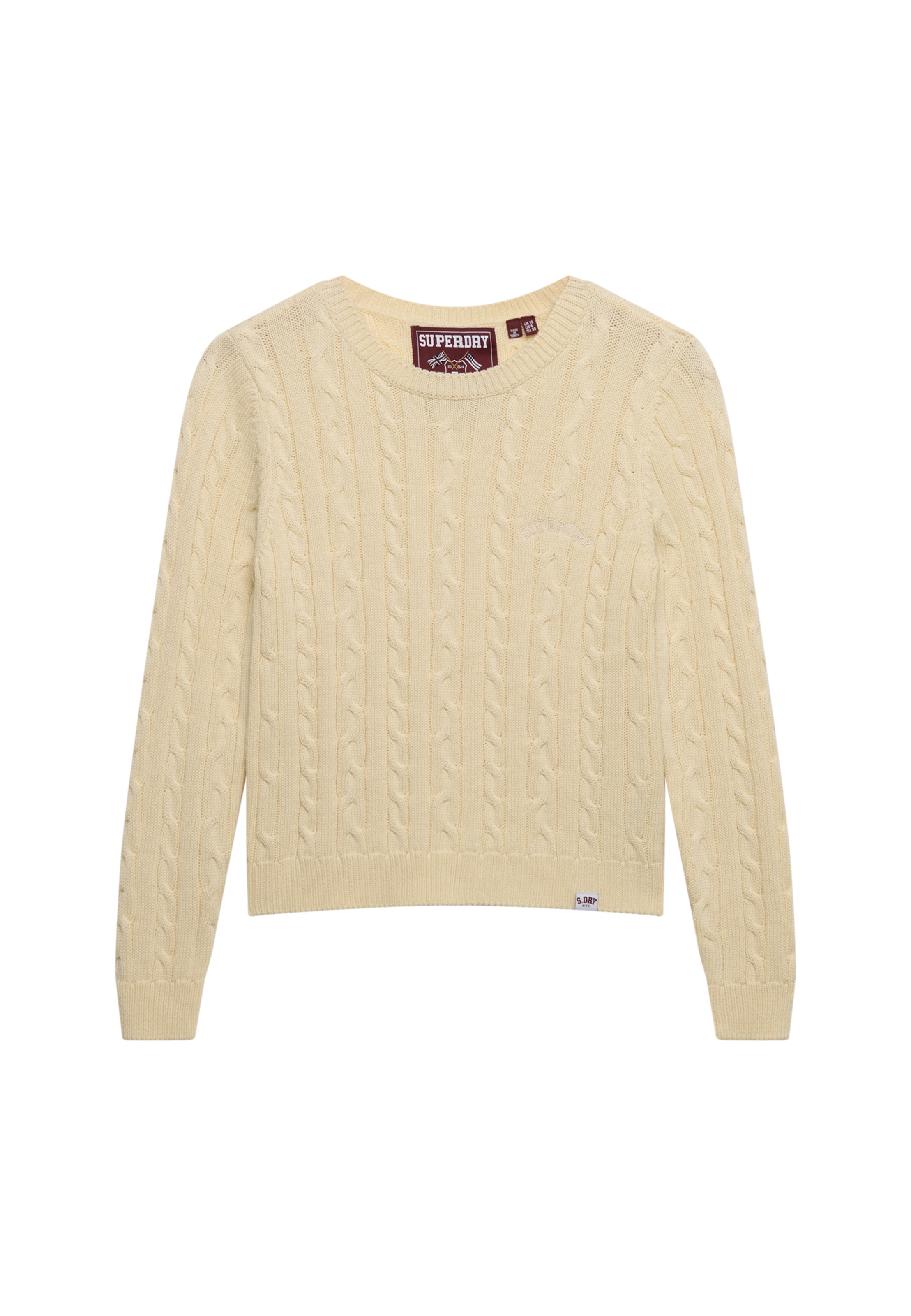 Superdry Strickpullover »ESSENTIALS SLIM CABLE JUMPER«