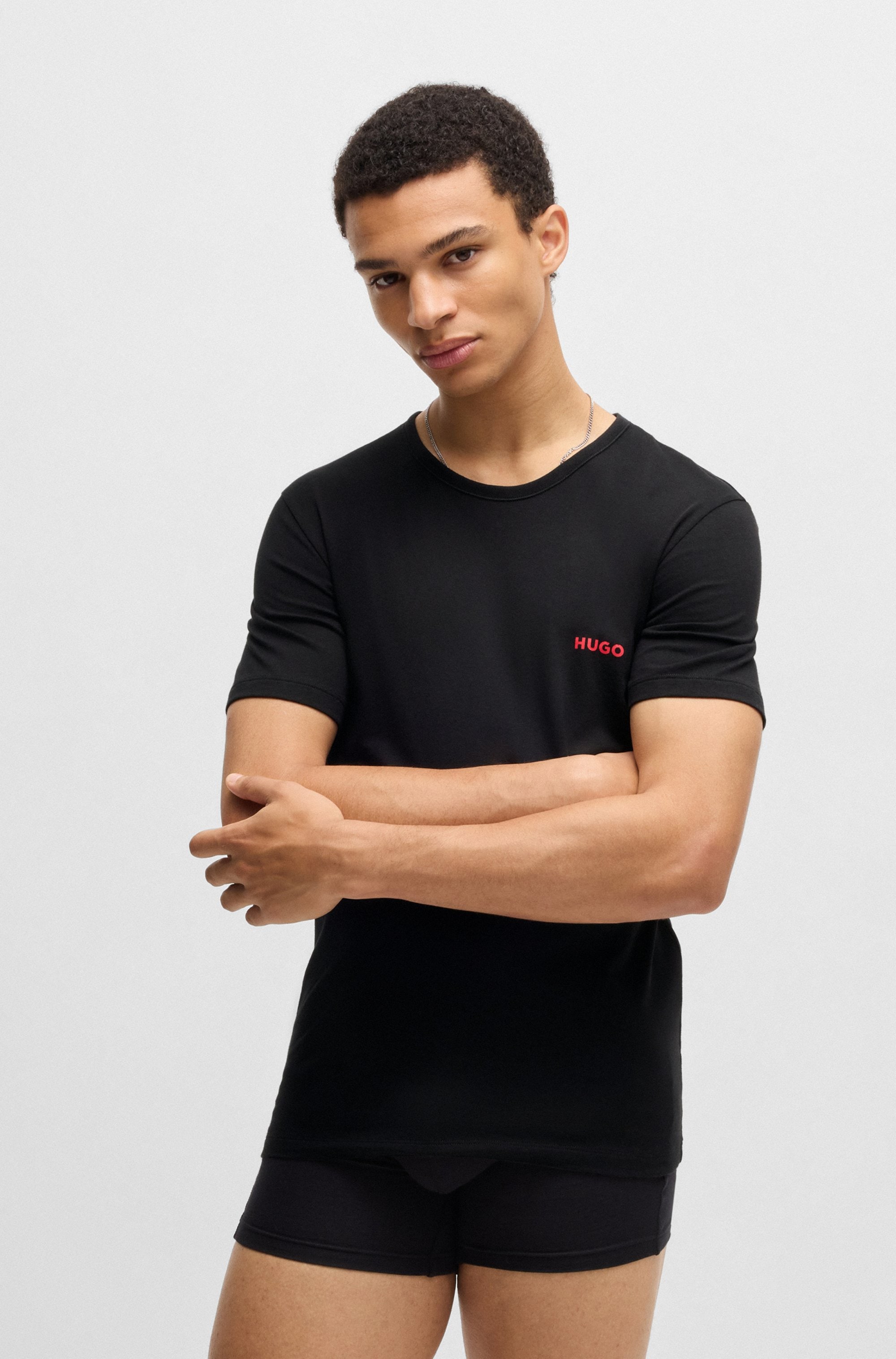HUGO Underwear T-Shirt »RN TRIPL«, (Packung, 3 tlg.), mit Rundhalsausschnitt