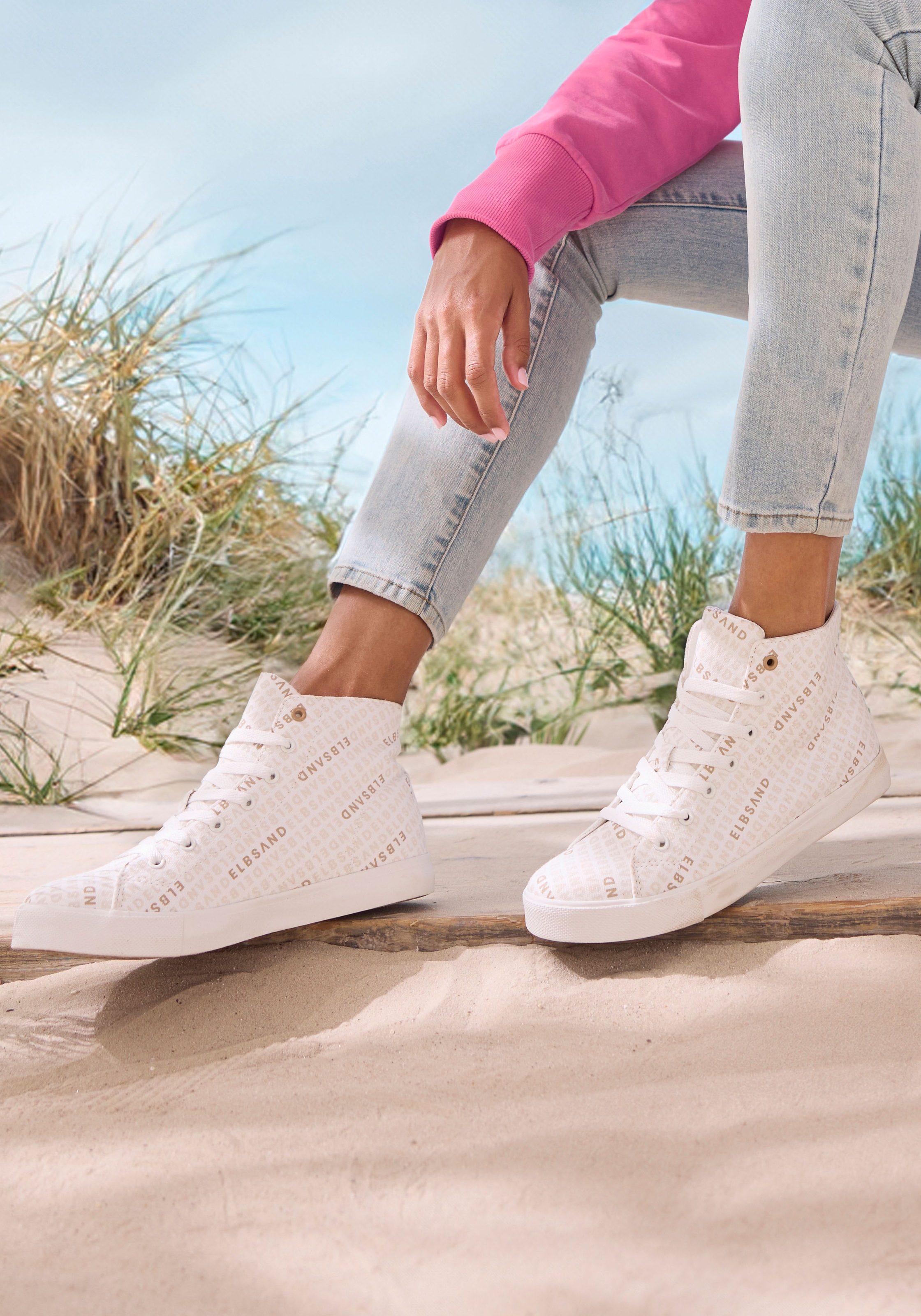 Elbsand Stiefelette "Textilschuhe, Schnürschuh, Sneaker" Schnürhalbschuh, F günstig online kaufen