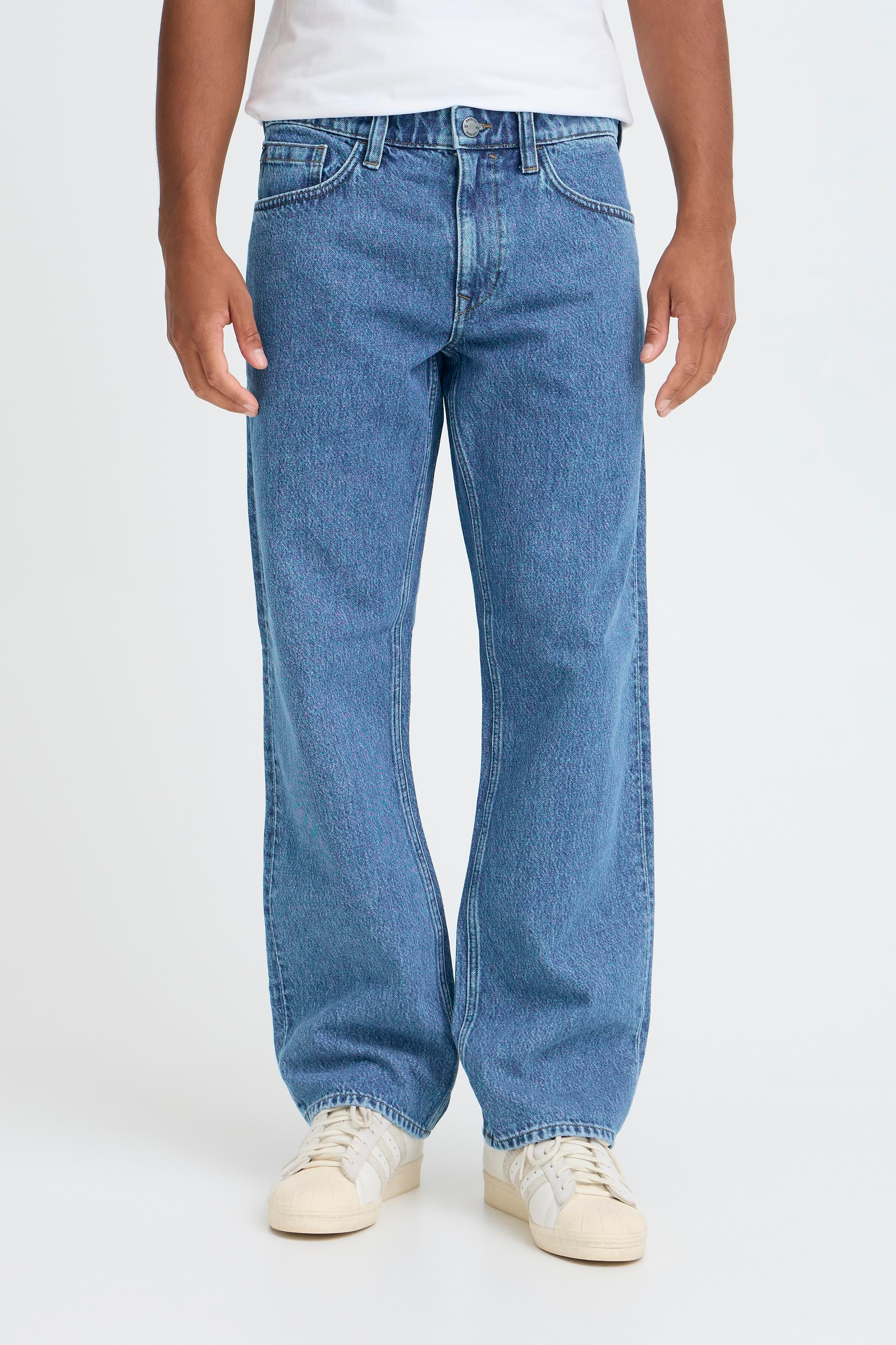 Blend Loose-fit-Jeans "BHFLAKE LOOSE NOOS" Baumwolle, mit Reißverschluss, loose fit