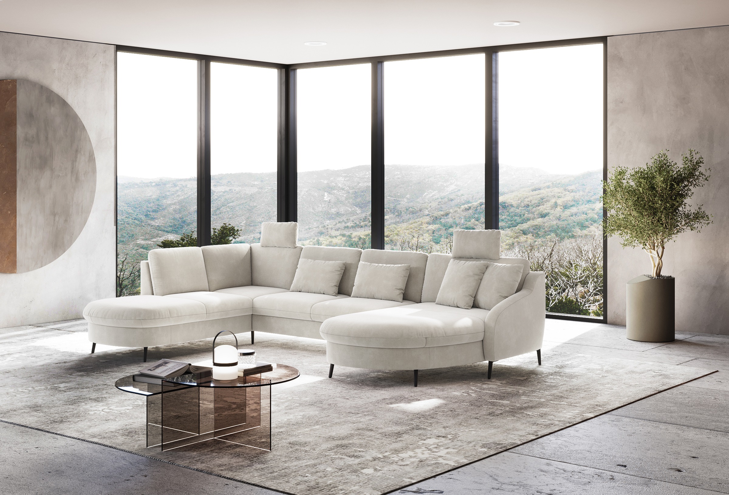 sit&more Wohnlandschaft »Soul U-Form«, wahlweise mit Bett und Bettkasten