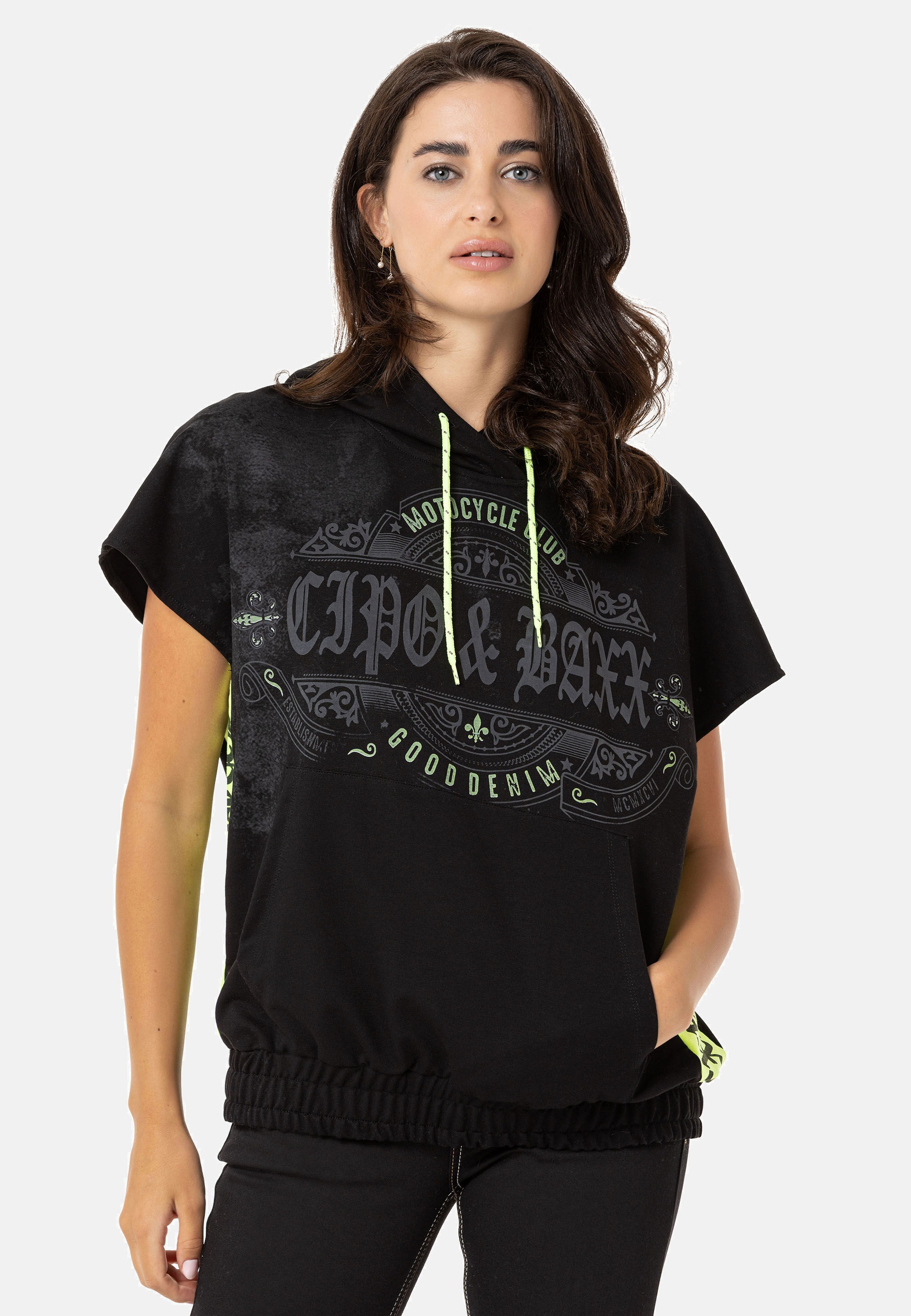 Cipo & Baxx T-Shirt "WT374" gerade geschnitten