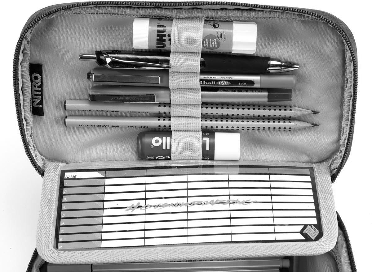 NITRO Federtasche »Pencil Case XL«, Federmäppchen, Schlampermäppchen, Faulenzer Box, Stifte Etui