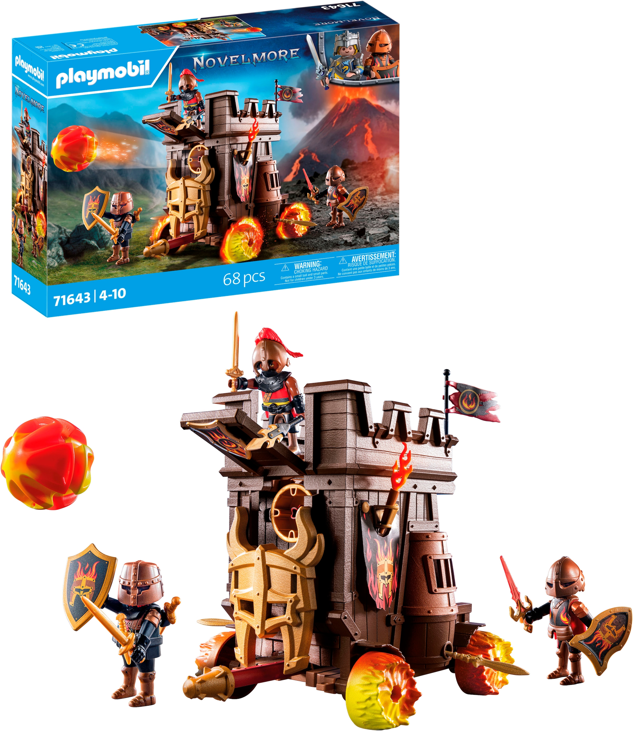 Playmobil® Konstruktions-Spielset »Angriffswagen mit Feuerkanone (71643), Novelmore« Made in Europe