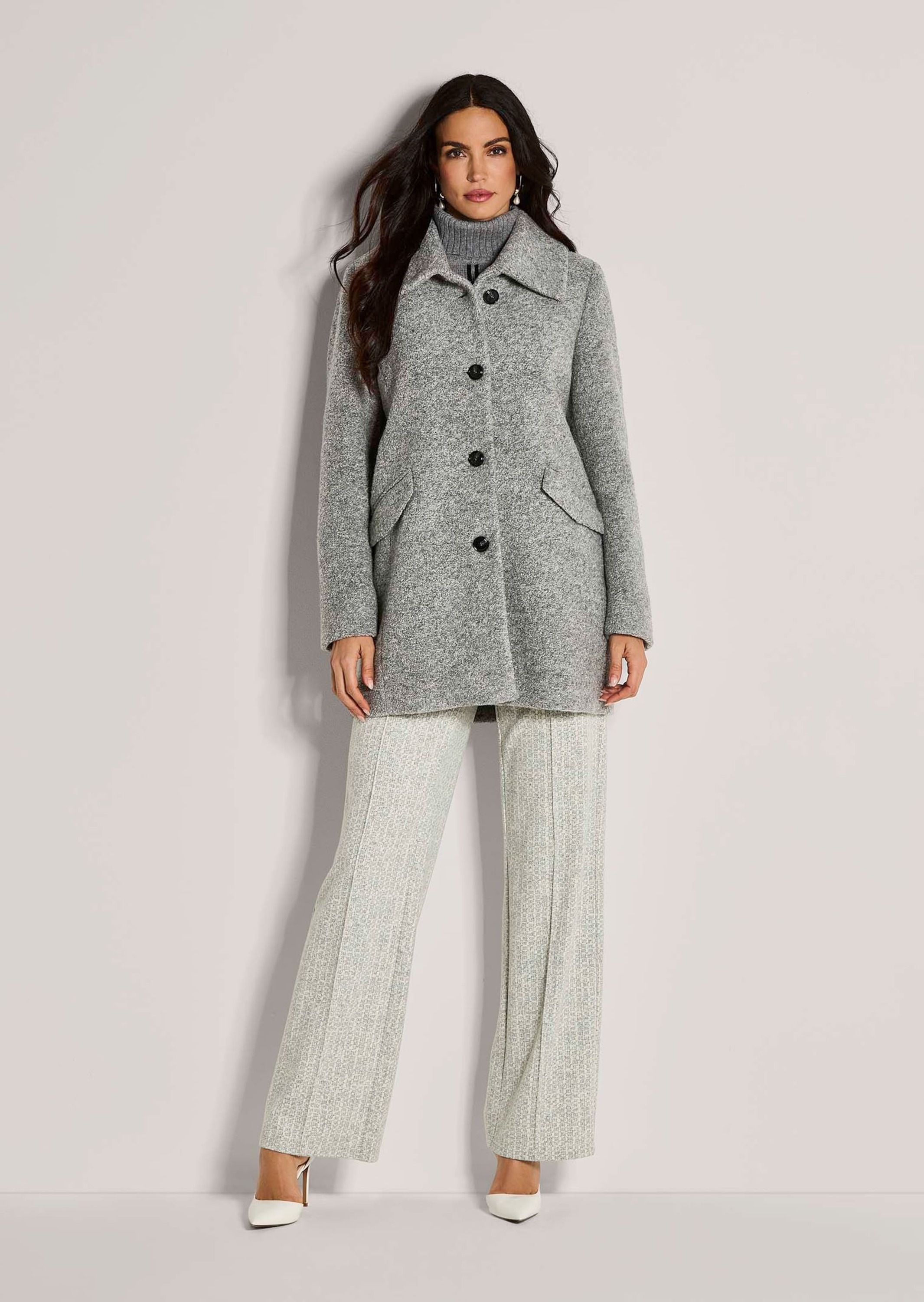 MADELEINE Langmantel "Mantel Eleganter Kurzmantel mit Klappkragen" großer K günstig online kaufen