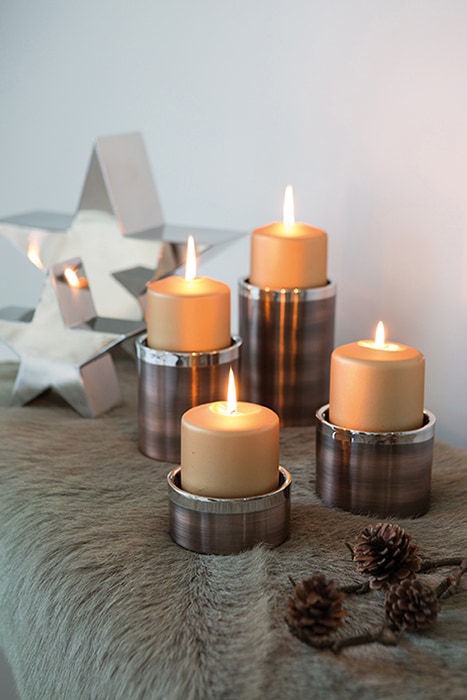 Fink Kerzenhalter »VITO, Weihnachtsdeko«, (1 St.), aus Edelstahl, im modernen Design