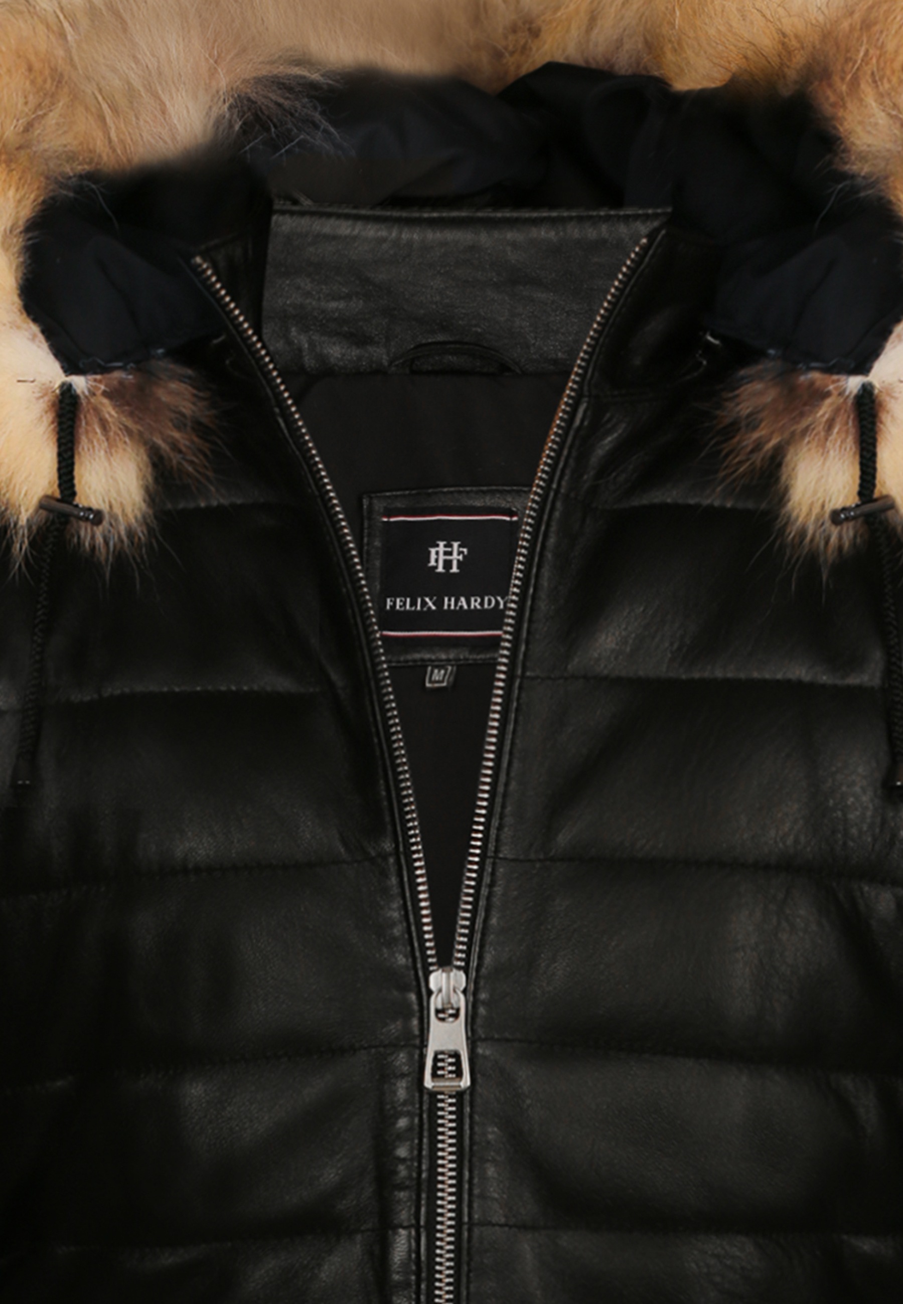 Felix Hardy Lederjacke "Lederjacke mit Kapuze und Reißverschluss" günstig online kaufen