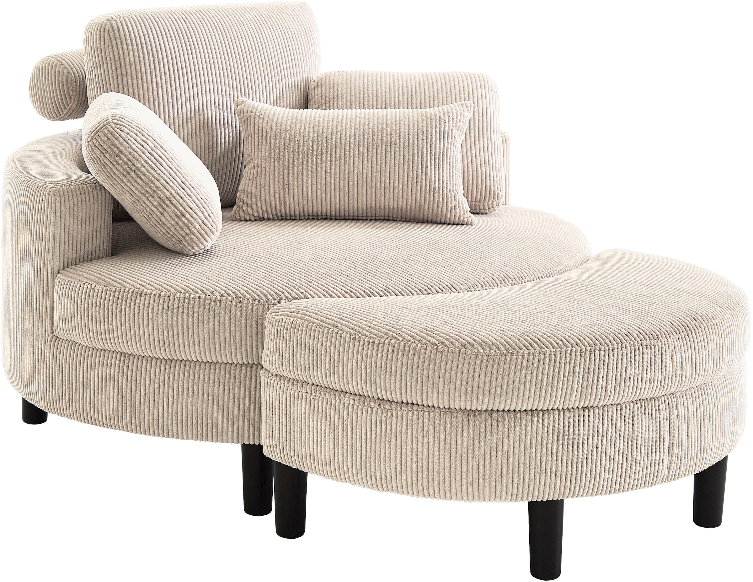 ATLANTIC home collection Loveseat "Ravi", XXL- Sessel, inklusive Stauraumho günstig online kaufen